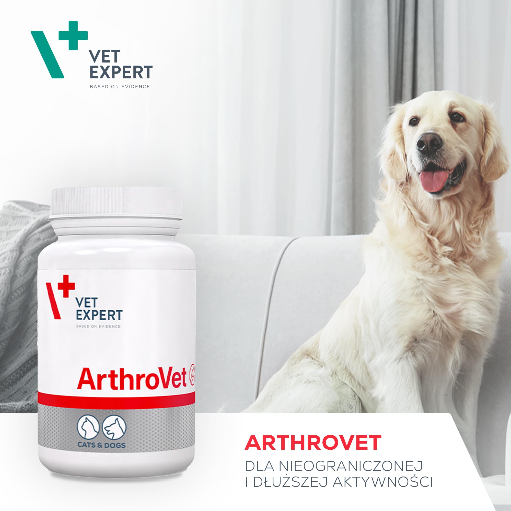 VET EXPERT ARTHROVET - preparat na stawy dla psów i kotów 60szt