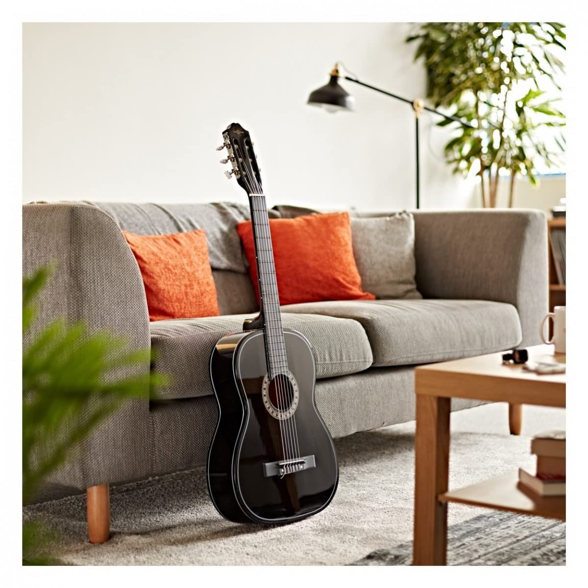 Gear4music Guitarra clásica Full Size Cuerdas de nailon para principiantes