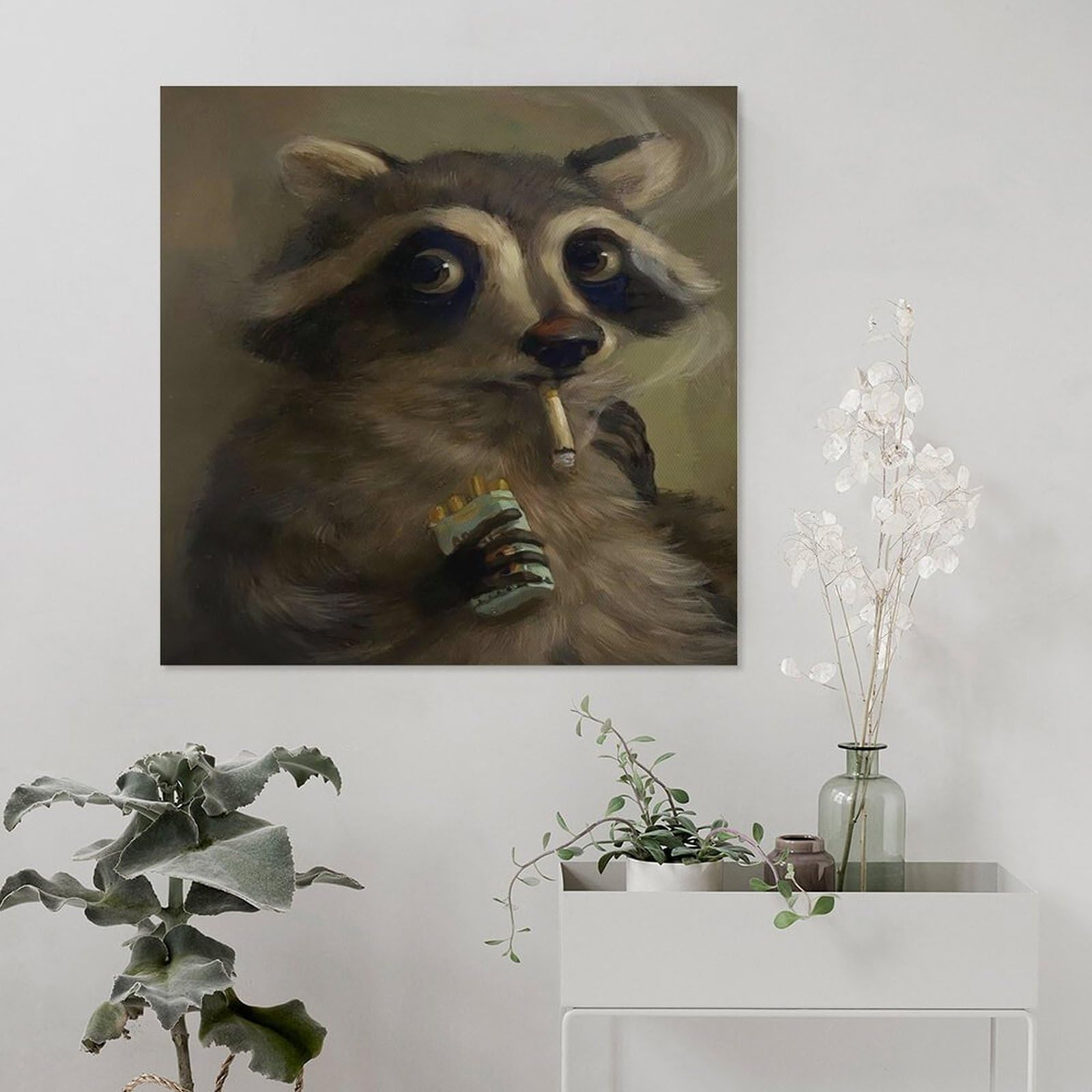 racoon smoking cigarette Raccoon Smoking Racoon Cigarette Case with