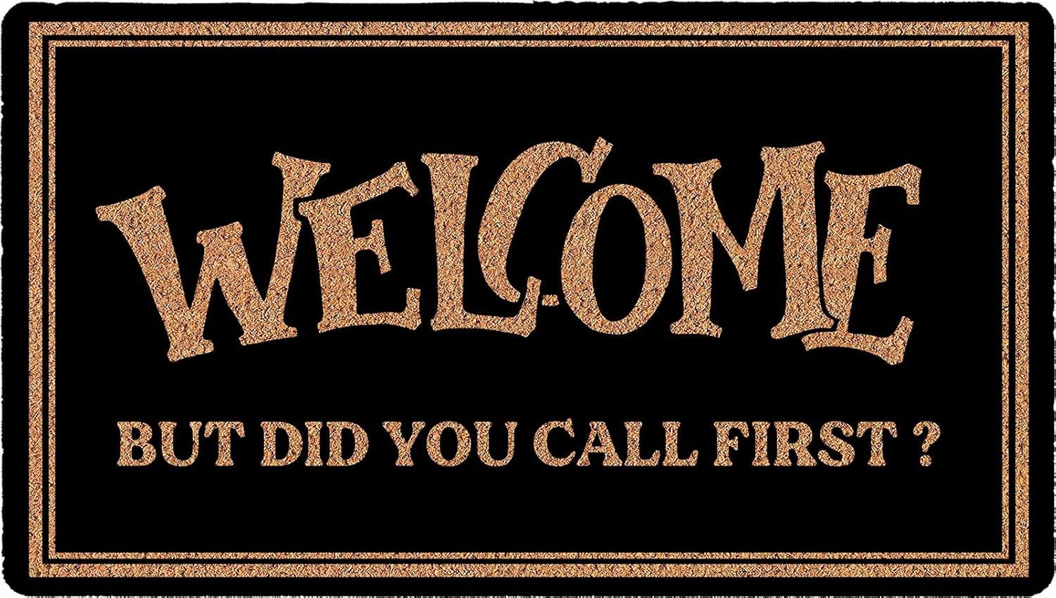 Go Away Go on Now Git Personalized Welcome Mat 30x17 in Cute Front Door Mat Home Floor Mats Indoor Outdoor Doormat for Entryway with Non-Slip Backing Easy to Clean Farmhouse Style