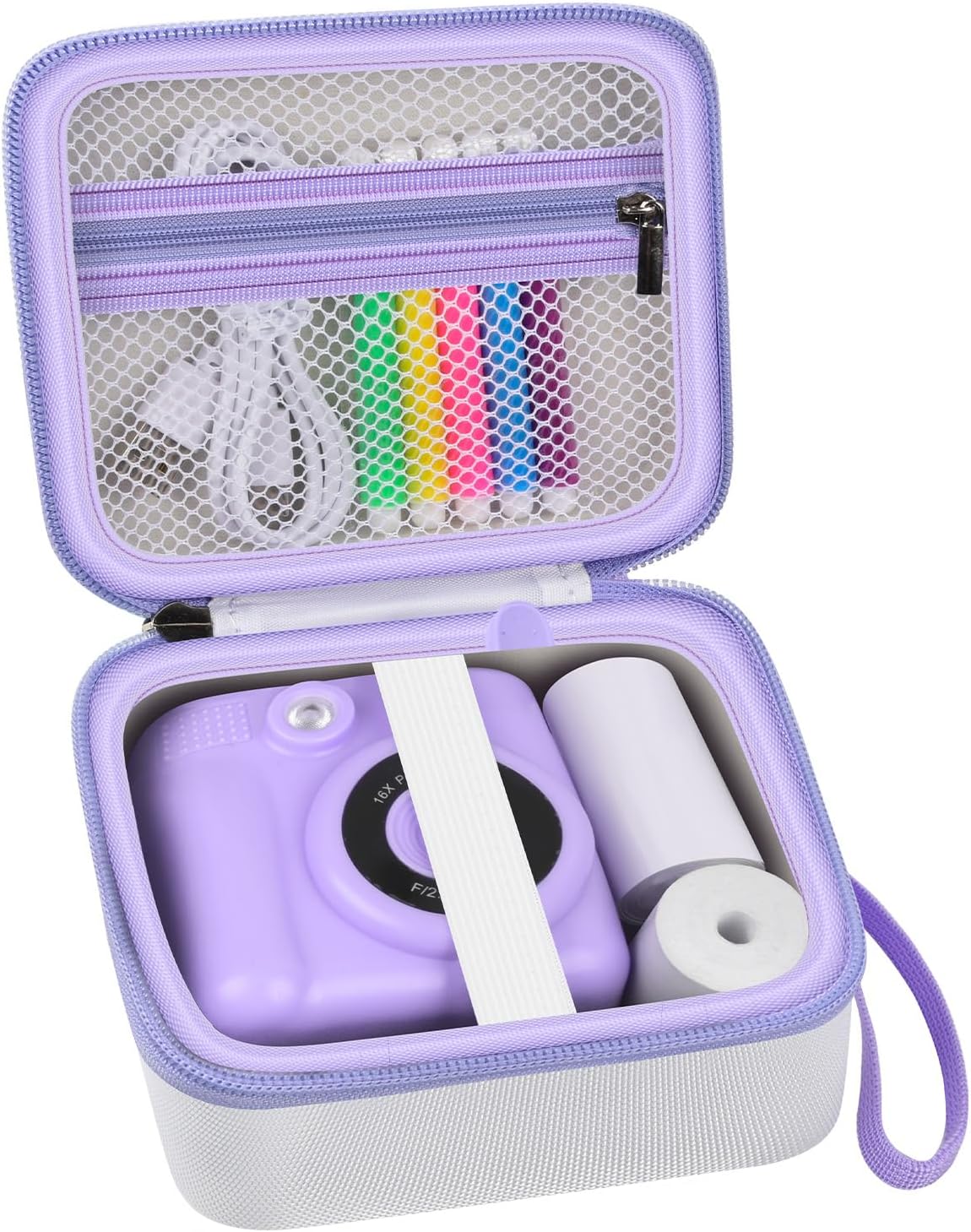 PAIYULE Kids Instant Print Camera Case Compatible with ESOXOFFORE for Dylanto for DUDUDRAGON for GKTZ for Dafotil for Careenoah for Aasonida Toddler Digital Prints Paper Storage Bag (Box Only) White