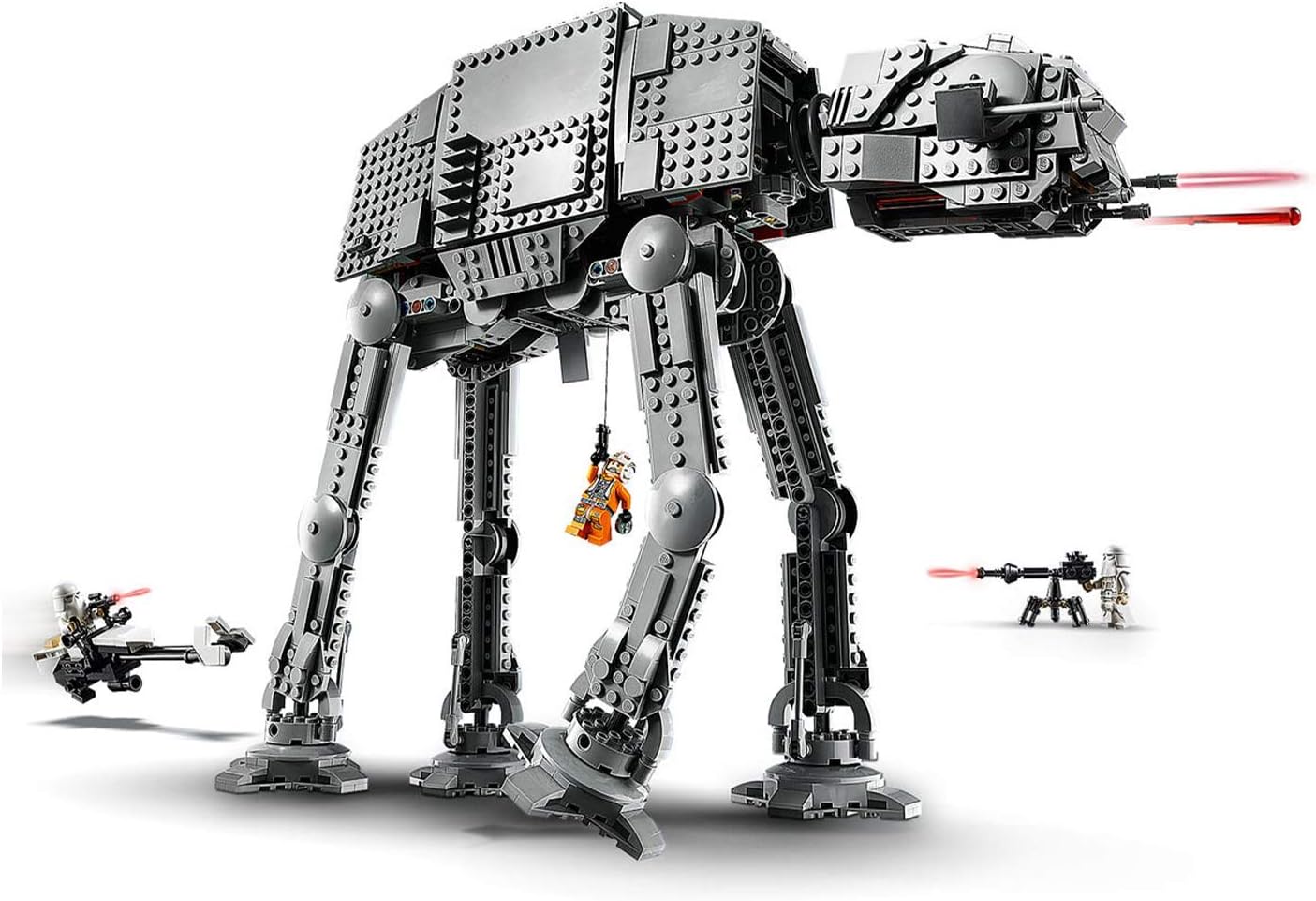 LEGO Star Wars at-at Walker 75288 Building Toy, 40th Anniversary Collectible Figure Set, Room Décor, Gift Idea for Kids, Boys & Girls with 6 Minifigures