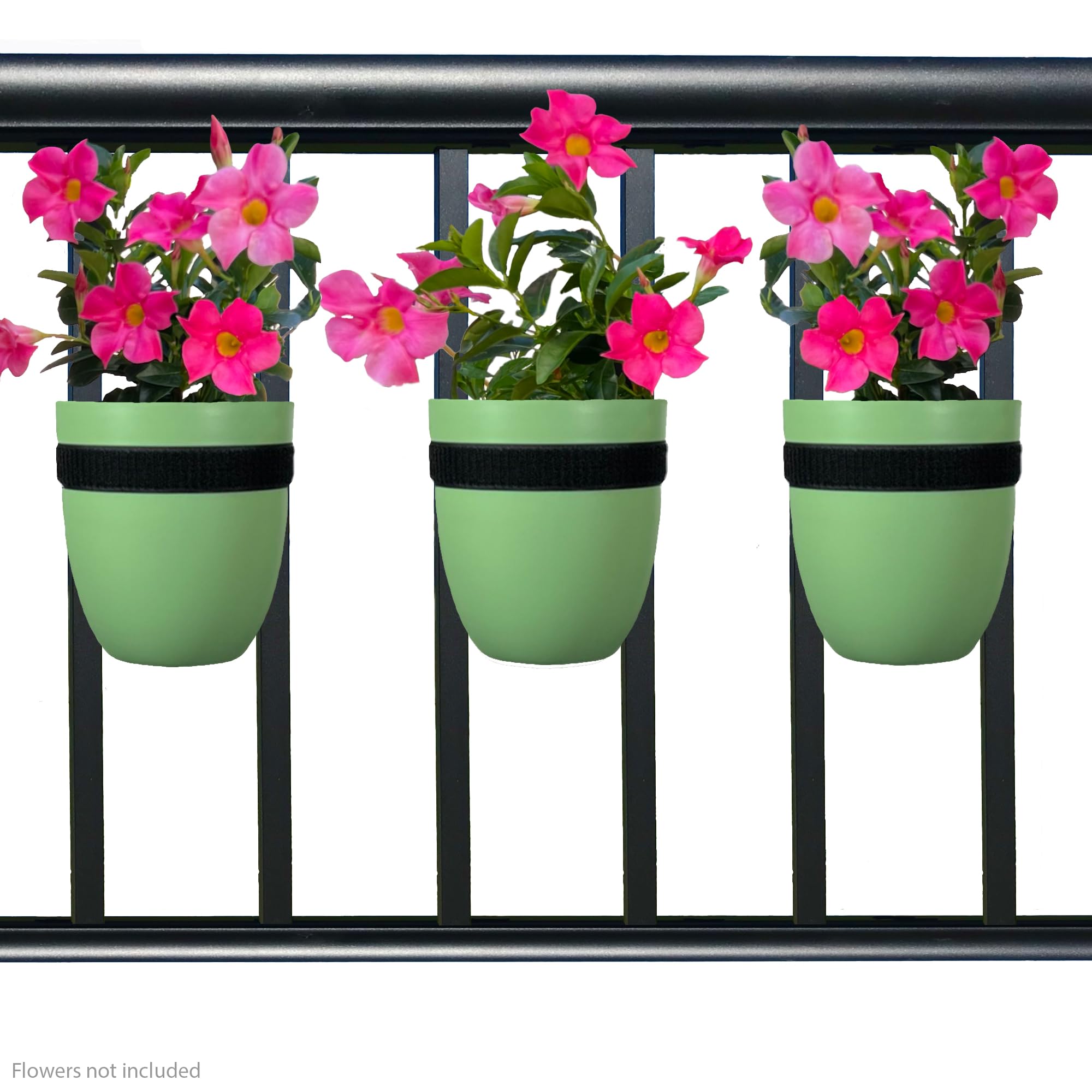 Macetas Para Barandillas Exterior Jardineras Para Barandilla De Balcón -  Negro (39.5x26.5x24cm) Macetas Para Barandillas, image size:2000x2000