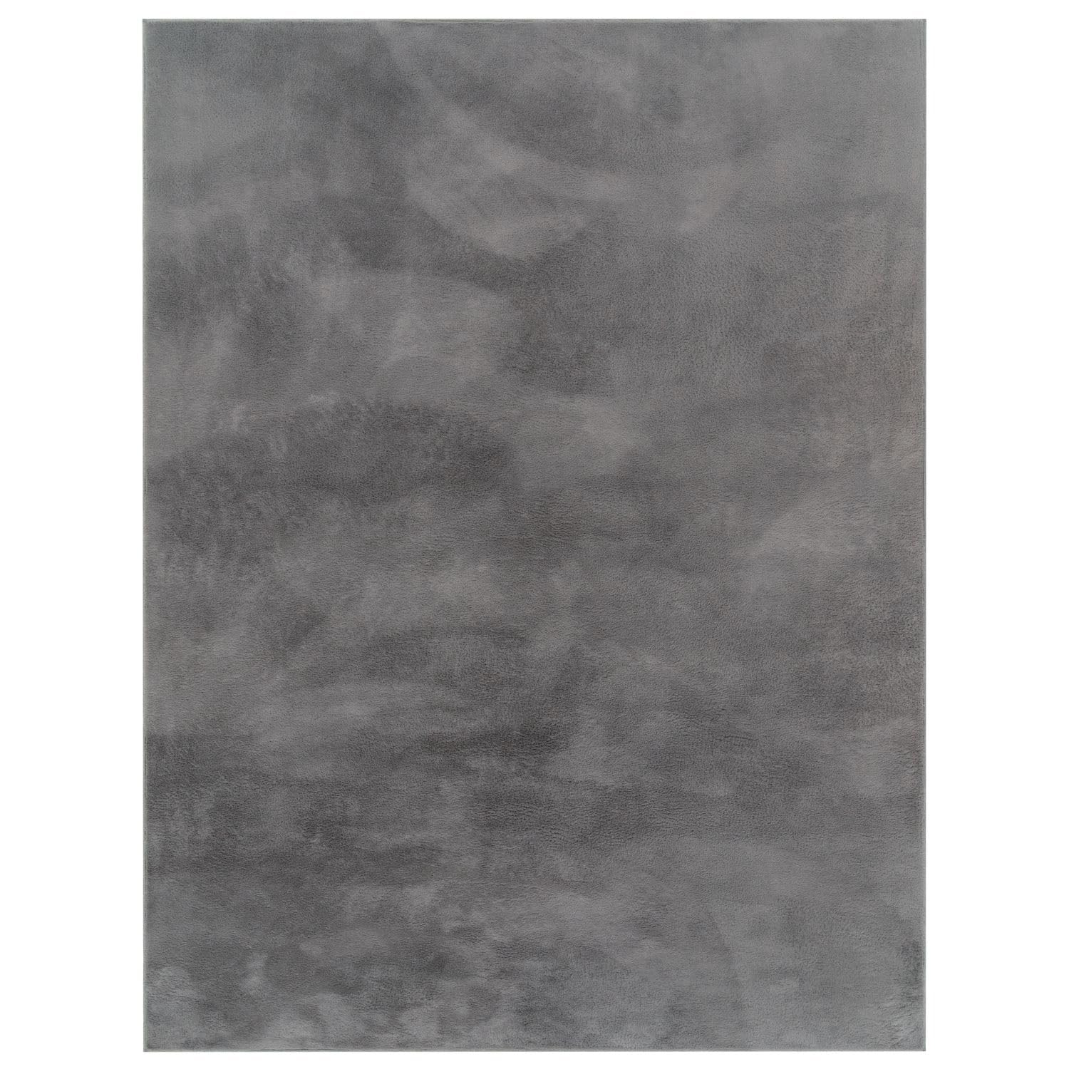 TT Home Shaggy Tapis Haut Poil Peluche Unis Modern, Couleur: Anthracite, Dimension:160x220 cm