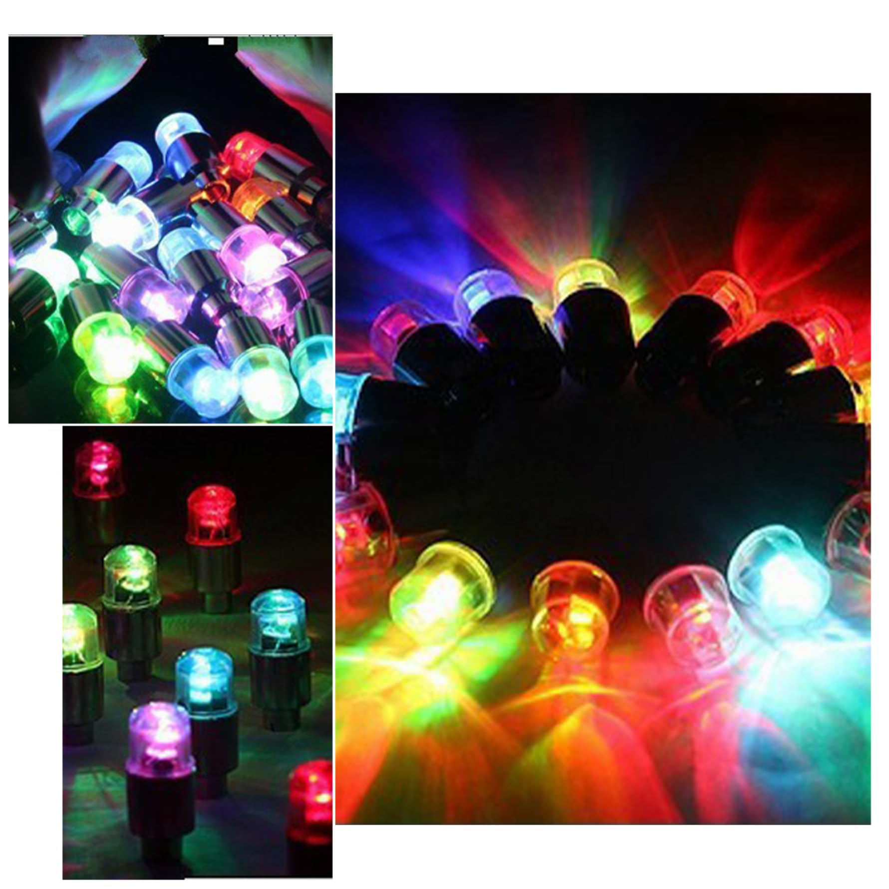 Luci per Ruote per Bici da 8 Pezzi, luci per Pneumatici per Bici Impermeabili di Sicurezza, Raggio per Bicicletta Flash ad Alta Trasmissione Luminosa per Auto da per Uomo e Donna