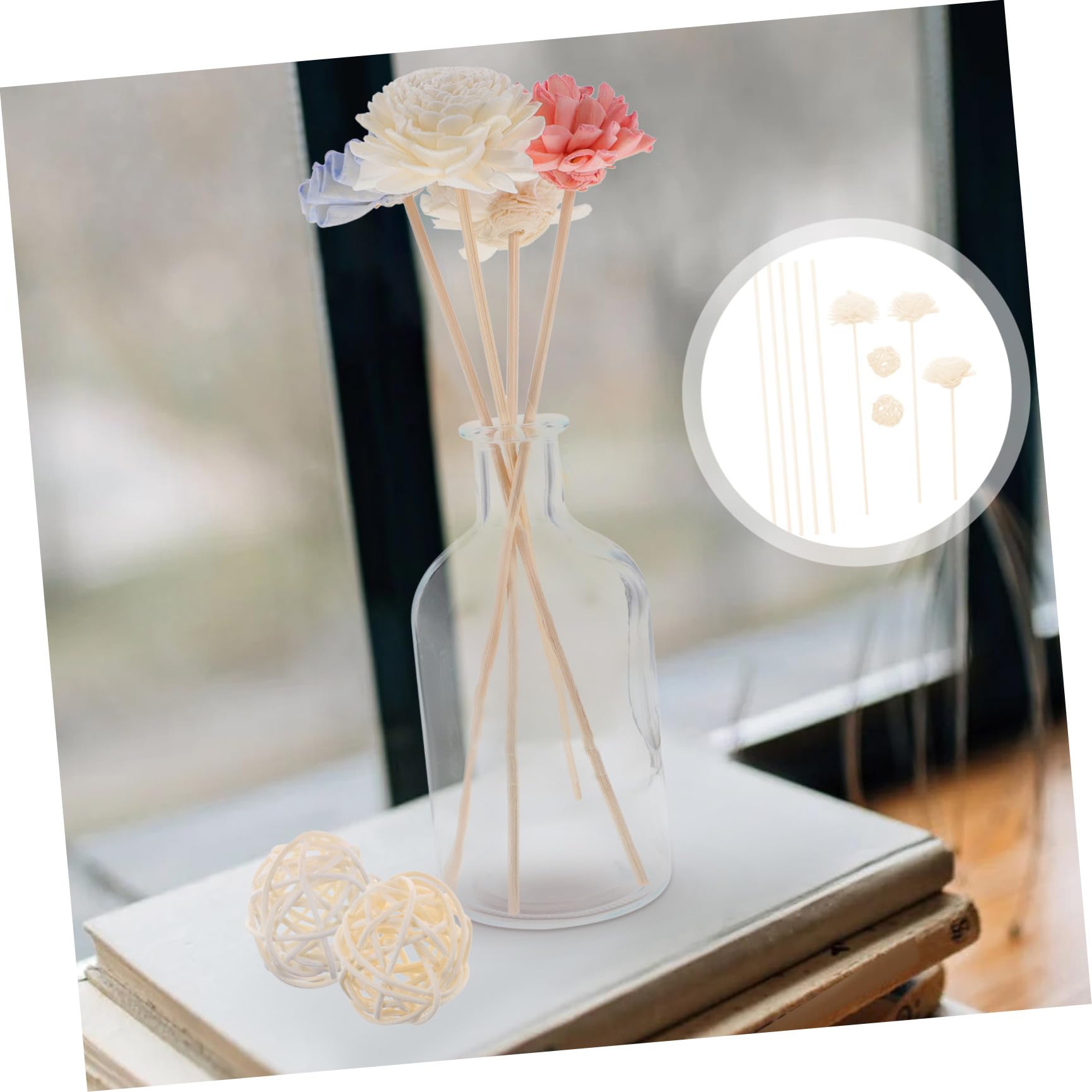 Alipis Diffuser Sticks Für Ätherische Öle Hochwertige Aromatherapie-stäbchen Für Frischen Raumduft Für Schlafzimmer Und Büro Langanhaltende Diffusion