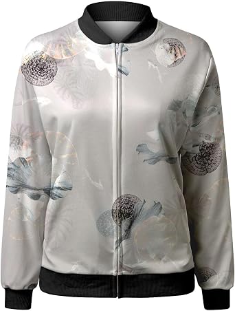 Lolvmvchi Winter Jackets for Women Plus Size Thin Pocket Jacket Blouse Coat Baseball Top Casual Light Jackets for 7