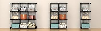 DecoBella Decorative Wire Cabinet - 6 Cubes