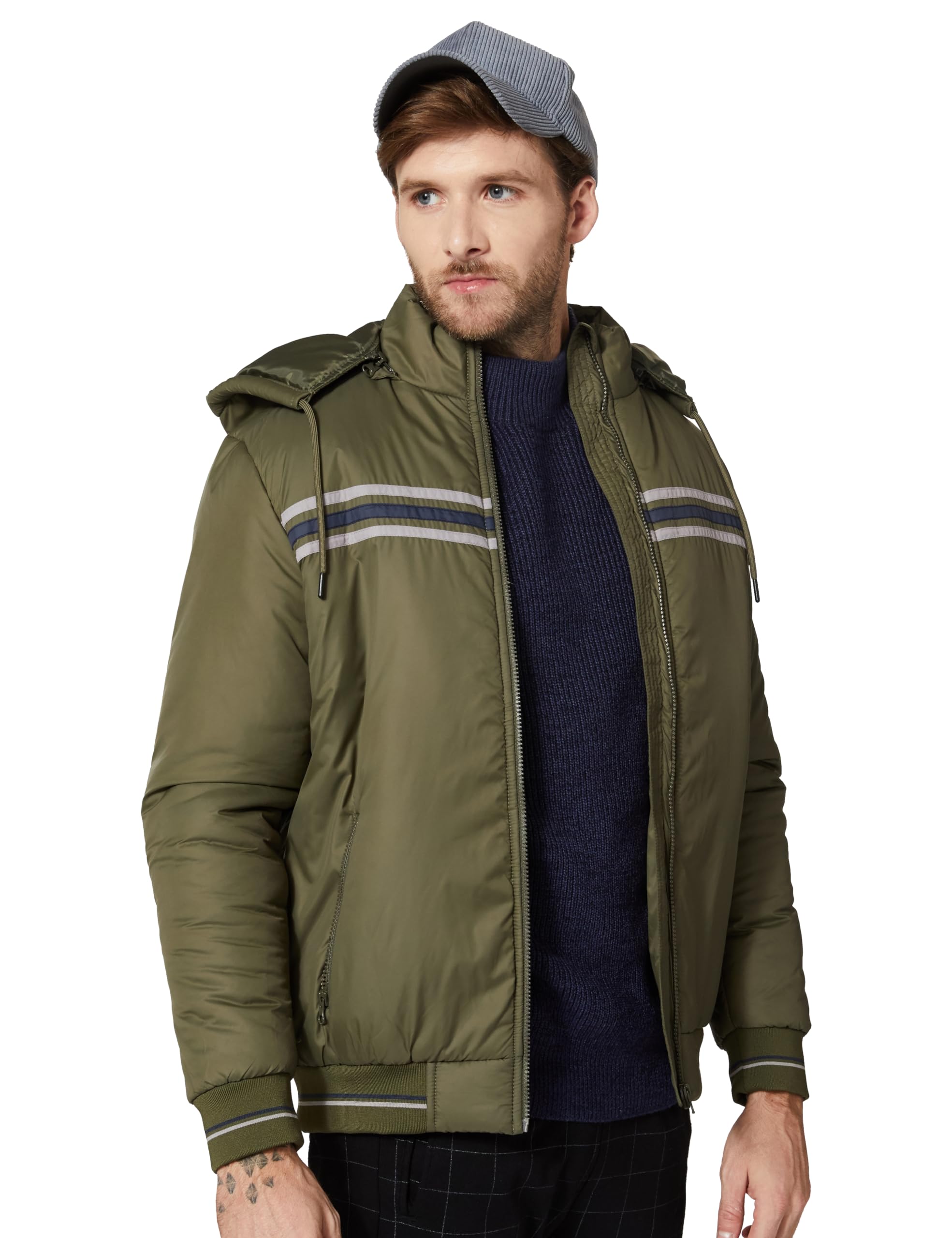 amazon brand - symbol Men's 100% Polyester Regular Quilted Jacket-picture-28