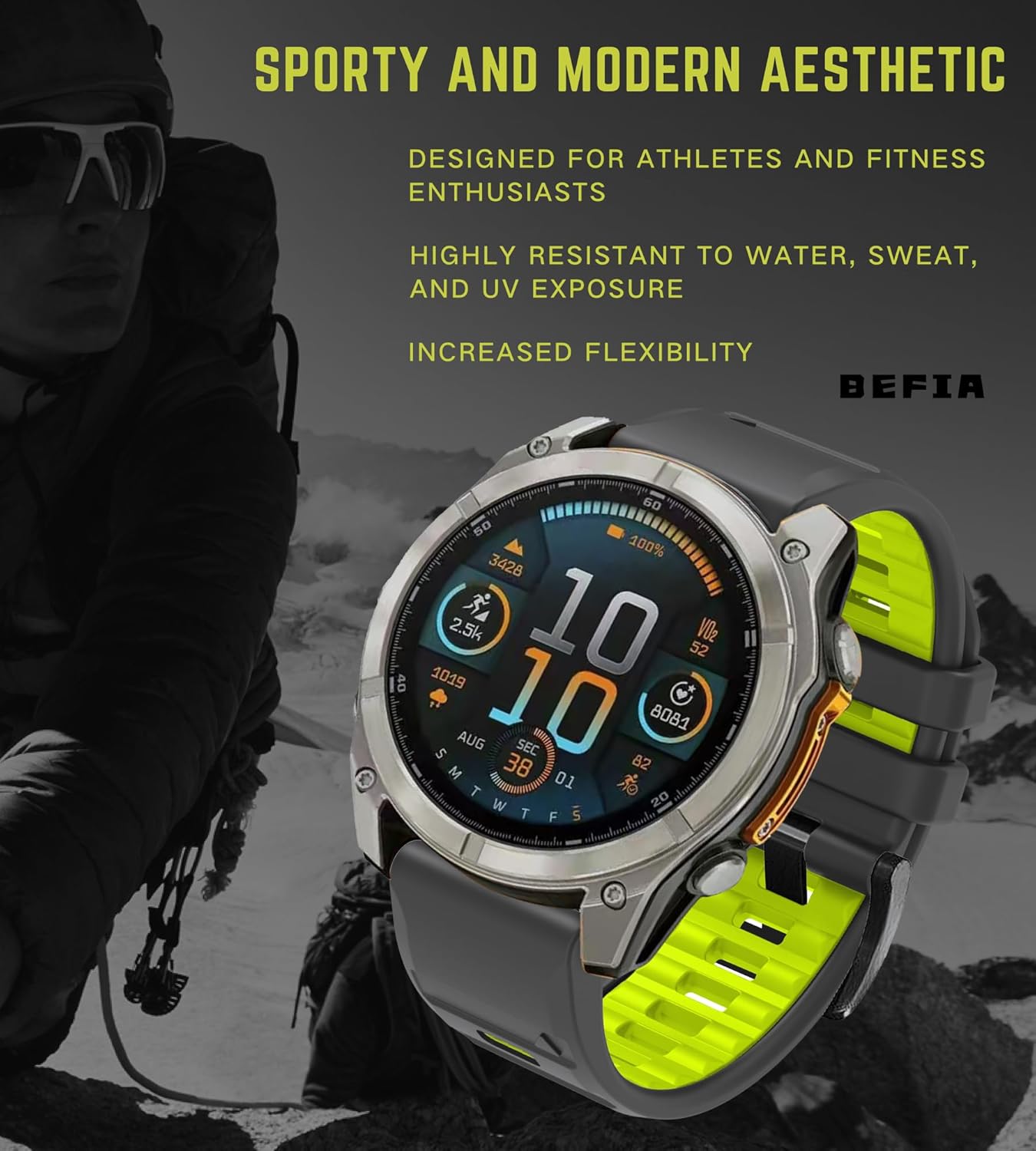 22mm Watch Band for Garmin fenix 8 47mm 5 6 fenix 7 sapphire solar band Quick Fit 22 Watch Bands for Garmin Watch Forerunner 965 955 epix gen 2 47mm Strap Comfort for Men Women - Image 5