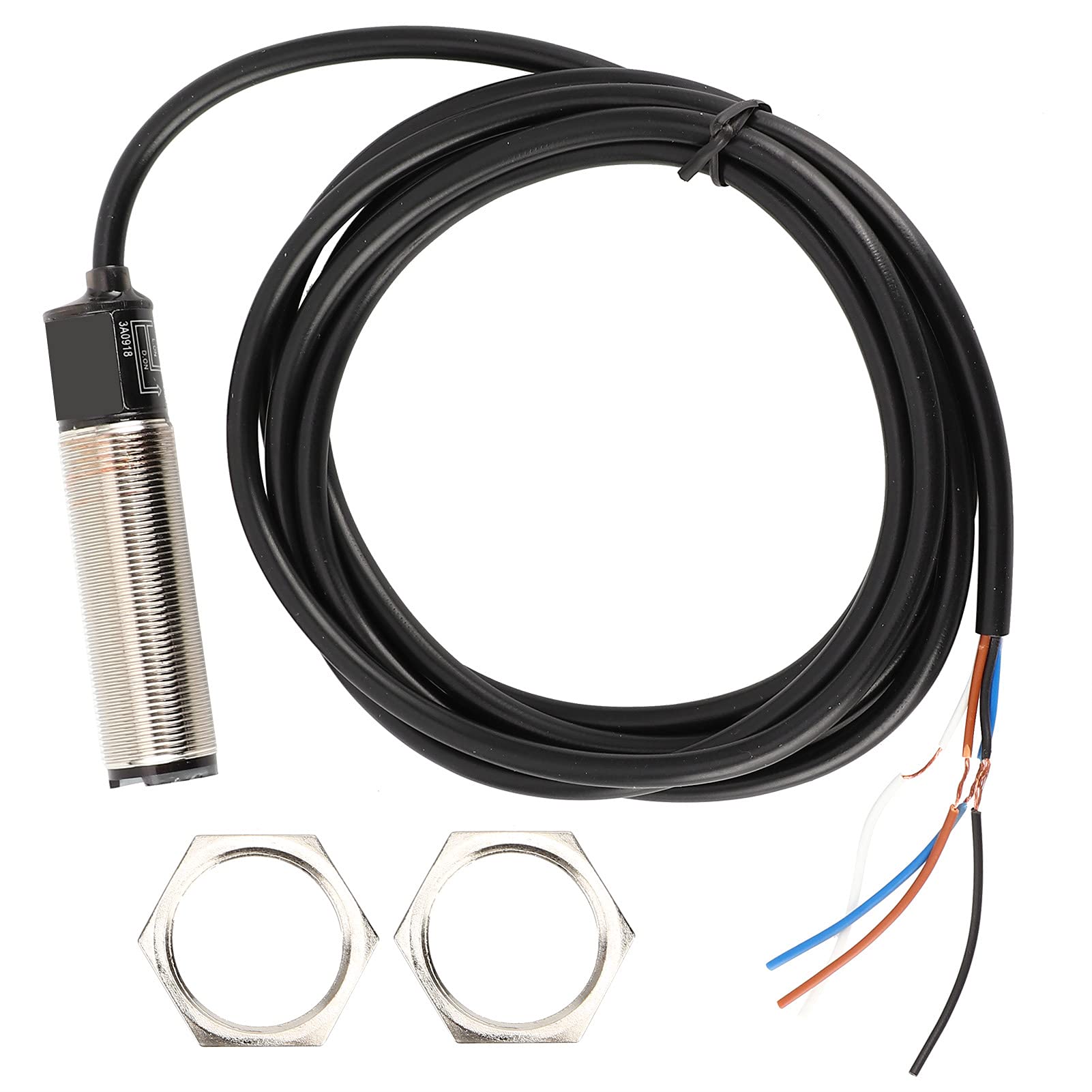 BERM Photoelectric Switch Photoelectric Sensor 4‑Wire Diffuse Reflection Type Type Detection Sensor 12-24VDC(BR100-DDT)