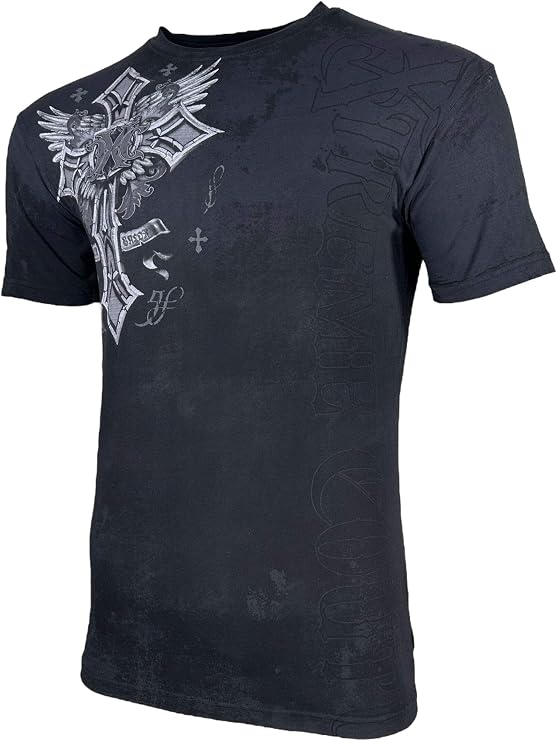 Xtreme Couture by Affliction Men's T-Shirt Brigadier Y2K