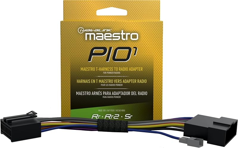 Maestro Acc-HU-PIO1 Plug and Play Installation T-Harness for Select Pioneer Car Radios (ADS-MRR, ADS-MRR2 or ADS-MSR Module Required)