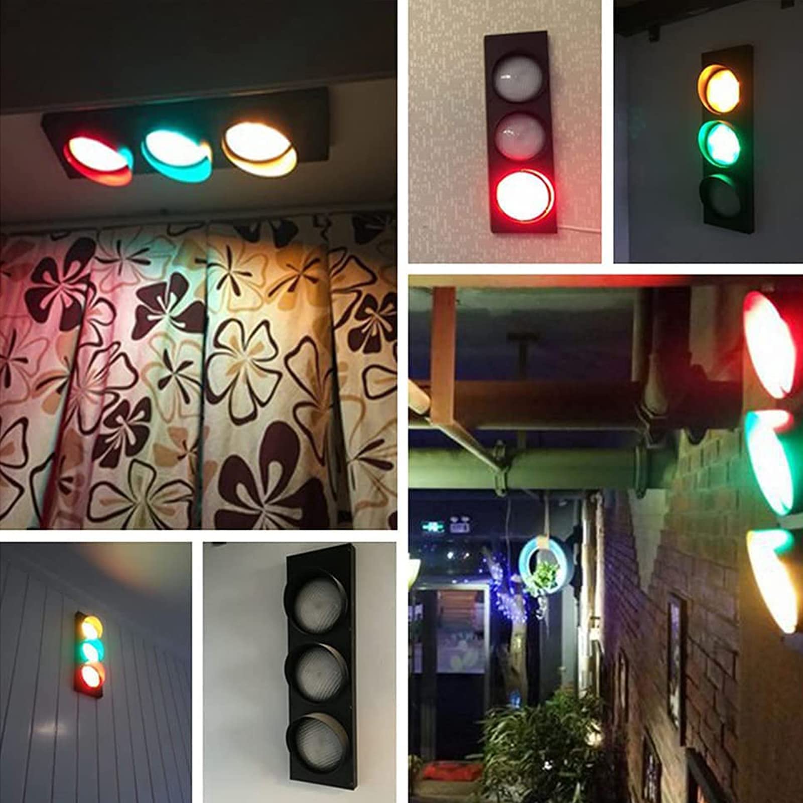 Traffic Light Wall Decor Adjustable LED Traffic Lamp with Remote