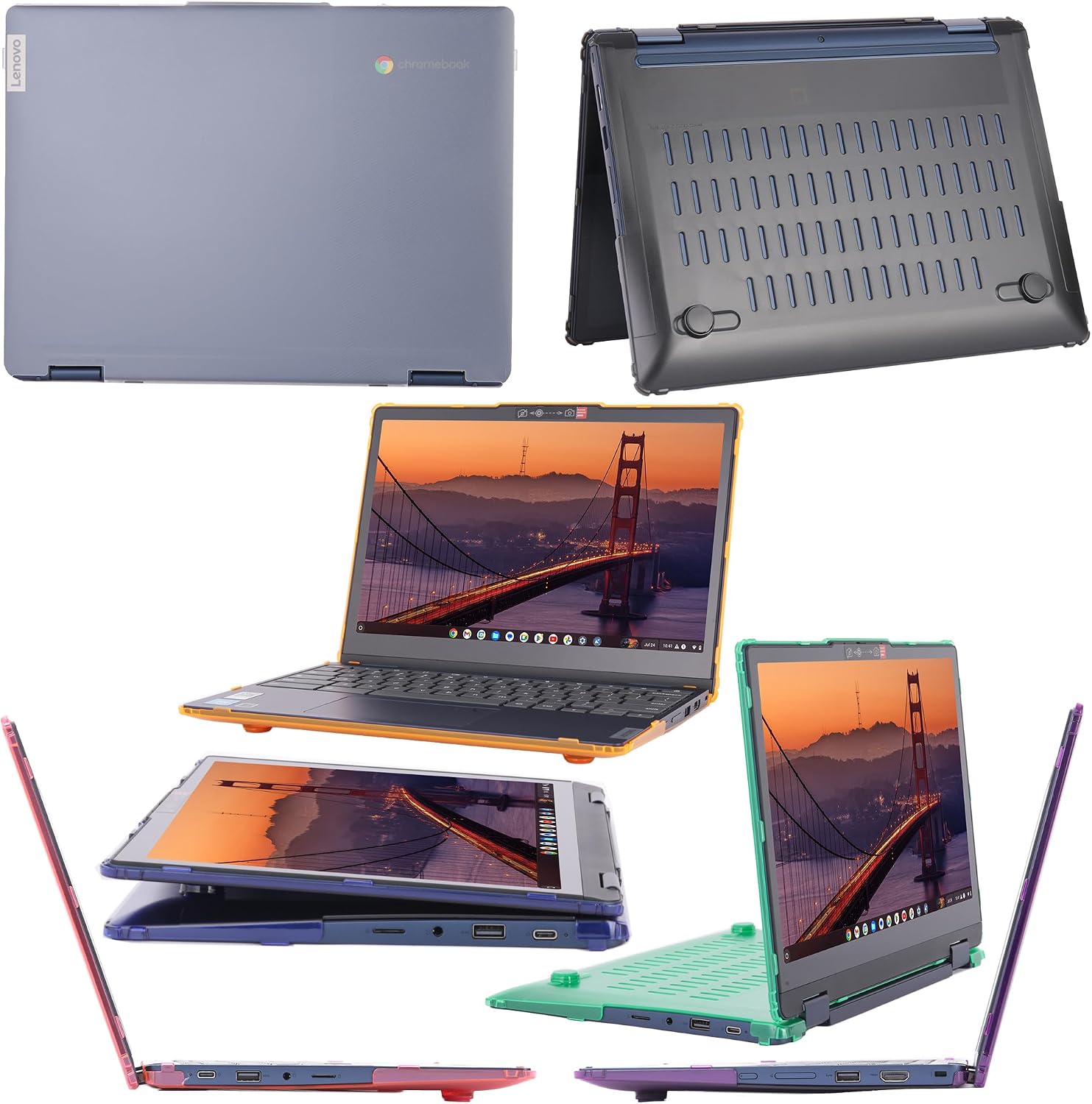 mCover Case ONLY Compatible for 2023-2025 12.2" Lenovo IP Flex 3 Chrome 12IAN8 Convertible Chromebook Laptops (NOT Fitting Other Lenovo Models)- Pink