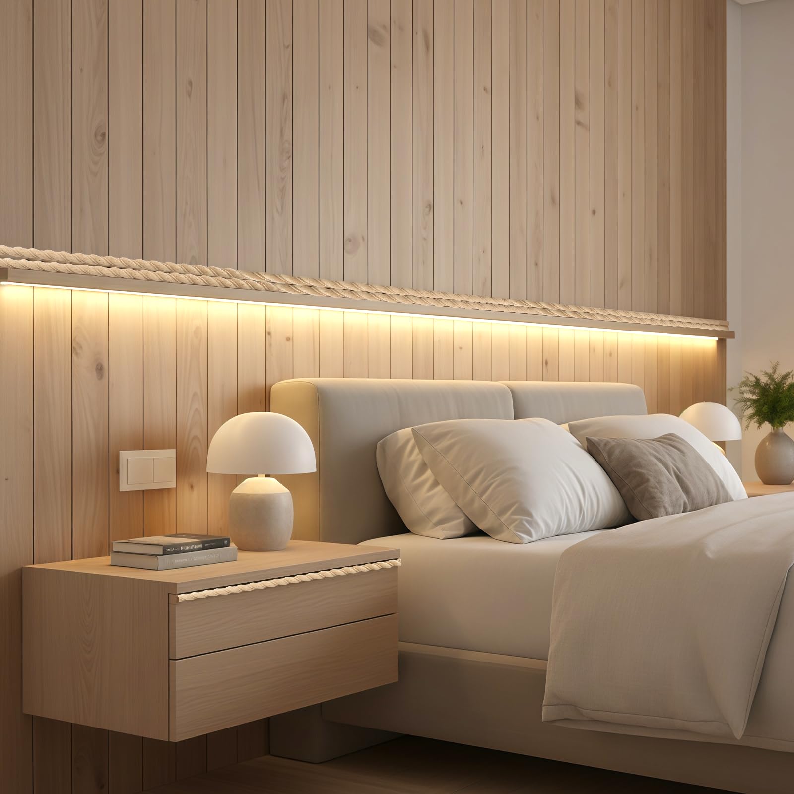 Ebrima 24 Pcs Wood Trim Molding, Unfinished Decorative Trim, 15.75”L x 0..55” W, Edge Wooden Moulding & Trims for DIY Wall Cabinet Shelves Decor Crafts (WD-02)