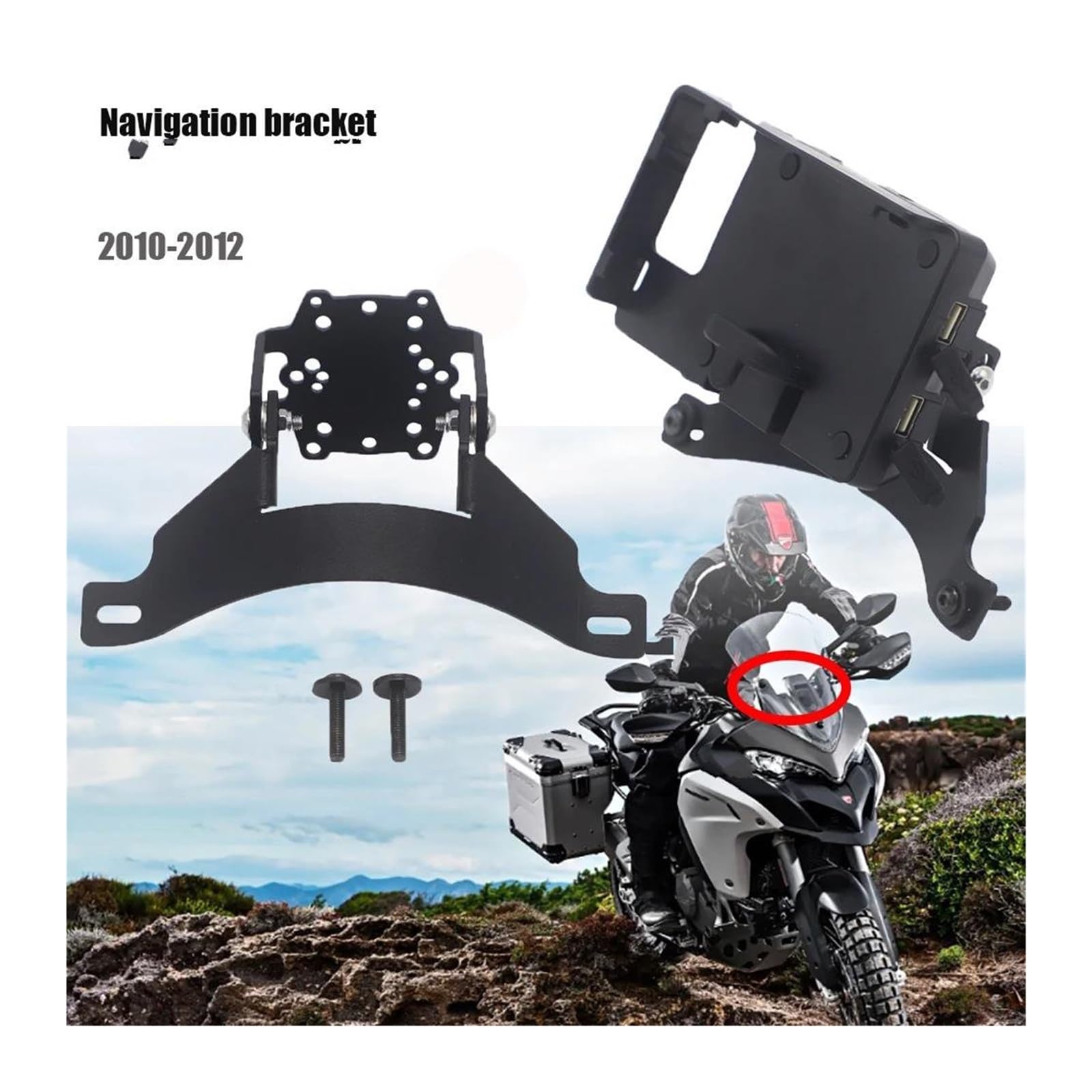 SW-Motech Hand protectors mounting kit. Yahmaha T?n?r? 700 (18). | BHG-078-00-NP