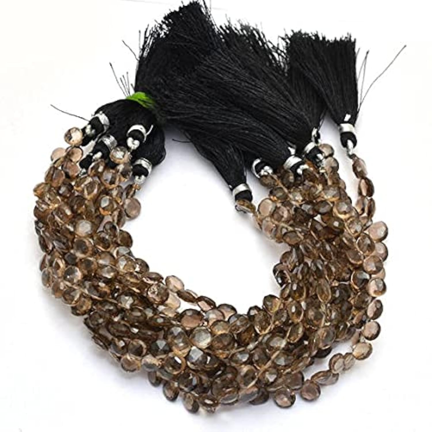 Quartz fumé cœur briolette LKBEADS pour remplacer les perles synthétiques ternes