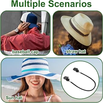 3 Pcs Hat Windy Clips Cap Clip Retainer Adjustable Hat Strap Clips