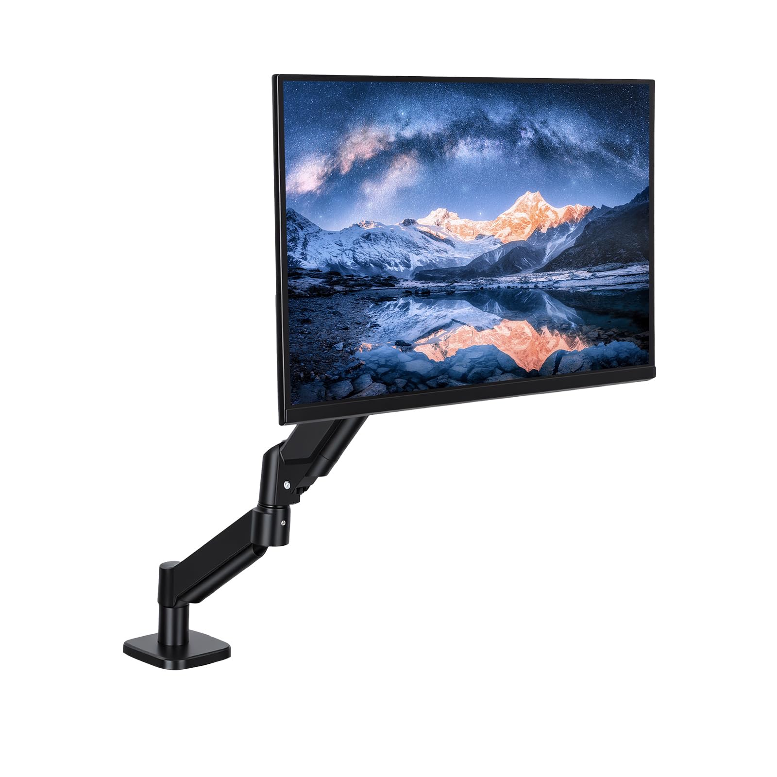 aceyoon Supporto da tavolo per monitor singolo per schermi da 13 a 32 pollici, supporto regolabile per monitor con gestione dei cavi, fino a 10 kg, installazione rapida, supporto per monitor del