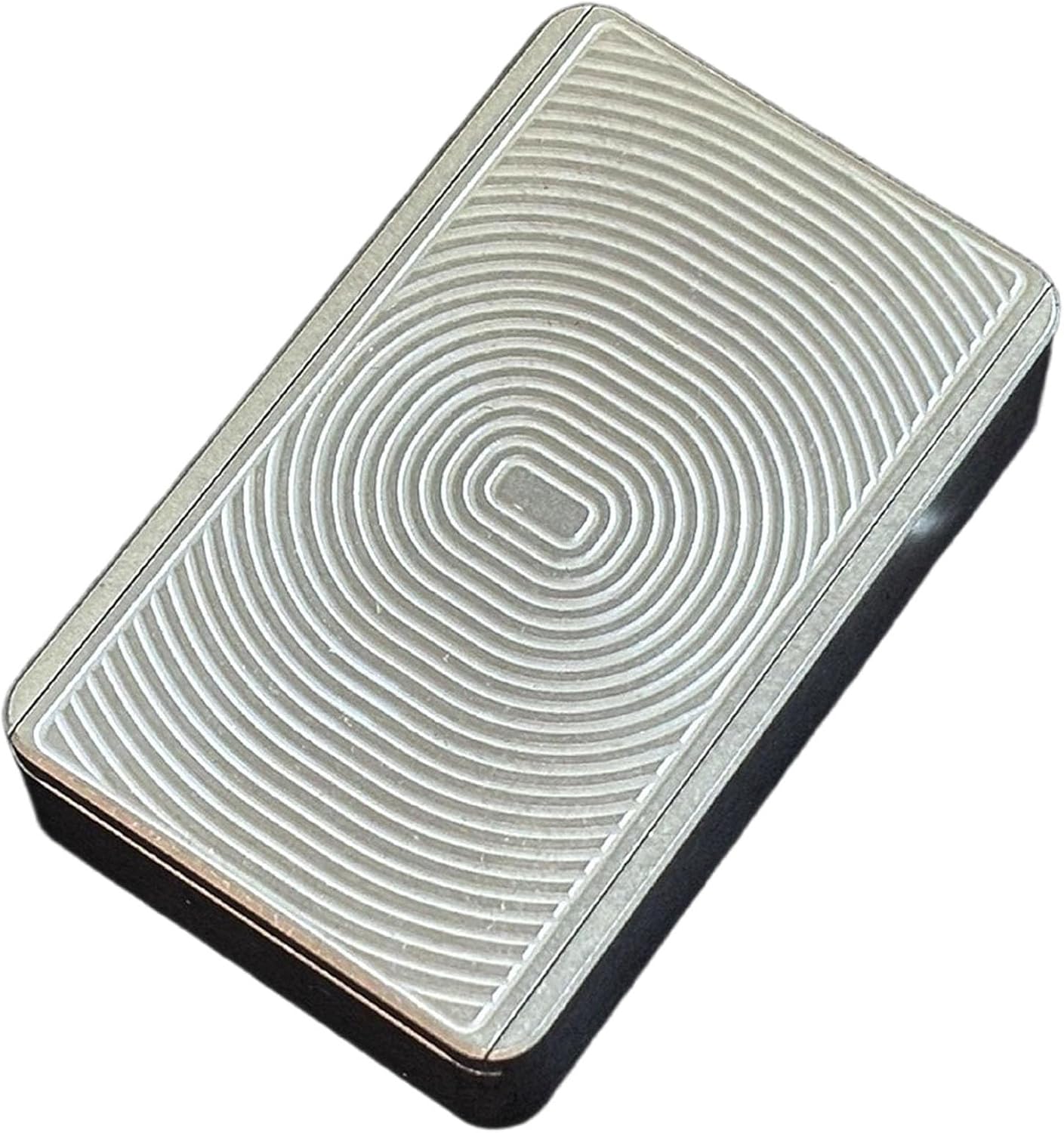 Titanium EDC Storage Box Sliding Lid Precision Machined Multi-Function Pocket Organizer for Matches, Pills, Capsules Fidget Slider Case (Cloud)