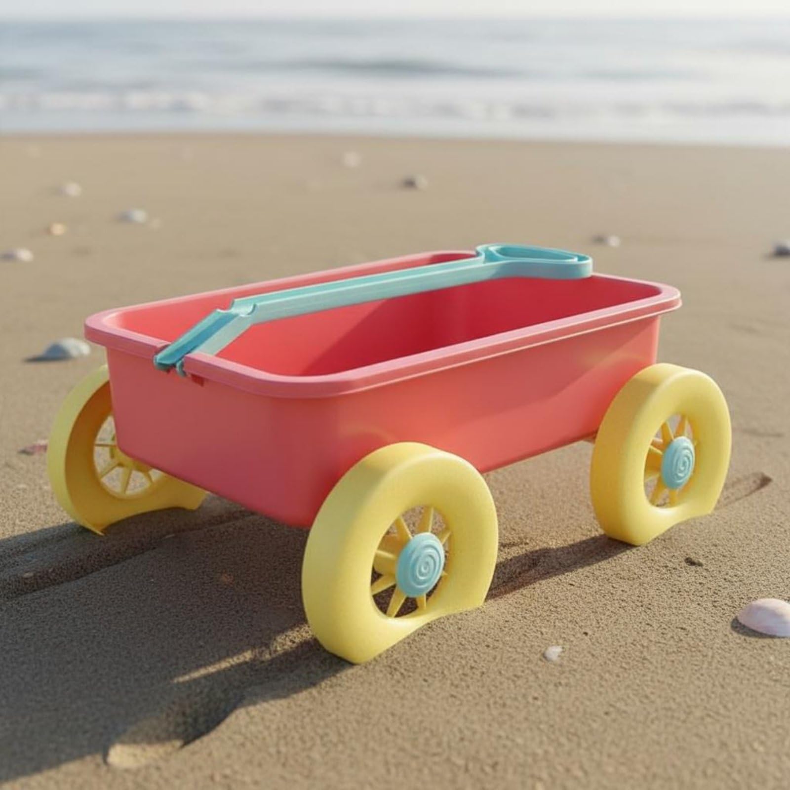 Carrello Trainabile Sabbia Leggero Carrello Sabbia Resistente Divertimento Bambini per Parco