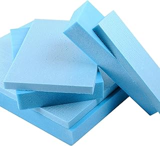 6 Stück Schaumplatte Hartschaum, Hohe Dichte Schaumplatte, Schaumplatte Bastelplatte DIY Modell, Diorama Basis Blöcke Hobby Gebäude Kit Schaum 30x20x2 cm, Blau