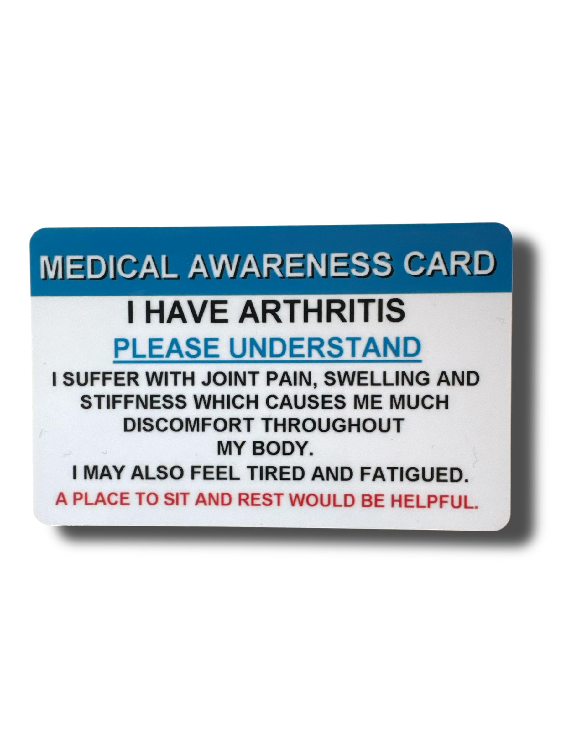 Medical Awareness Information Card (Arthritis) — image 1