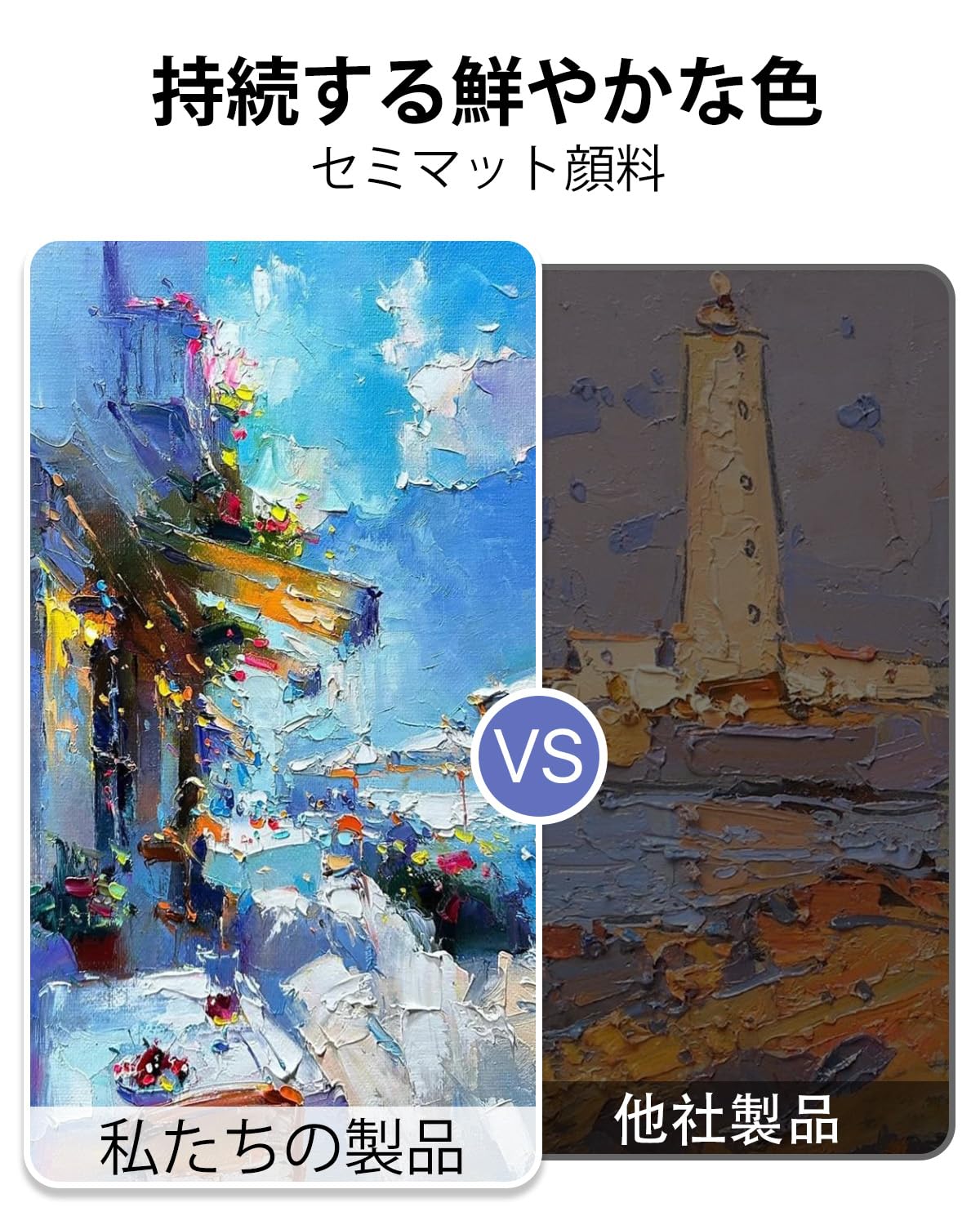 Amazon | JusArt アクリル絵の具 12色セット 大容量 500ML アクリル