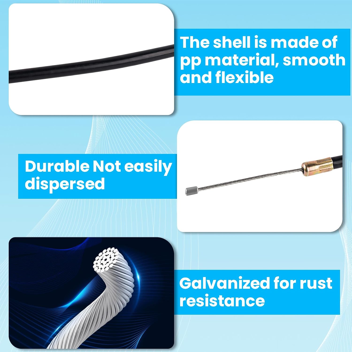 Mini Bike Motorcycle Throttle Cable Handlebar Grips 7/8" 22mm ID Compatible with Coleman MB200 Mini Baja Warrior Coolster Roketa 50cc 70cc 90cc 110cc 125cc SSR Tao Tao Atv Dirt Bike Go Kart