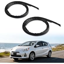 2-Pcs Roof Drip Molding Strips Weatherstrip for Toyota Prius C 2012-2019 | Left & Right Side Rubber Roof Molding Seal Sealing Strip - Replace 75551-52210&75552-52190 7555152210 7555252190