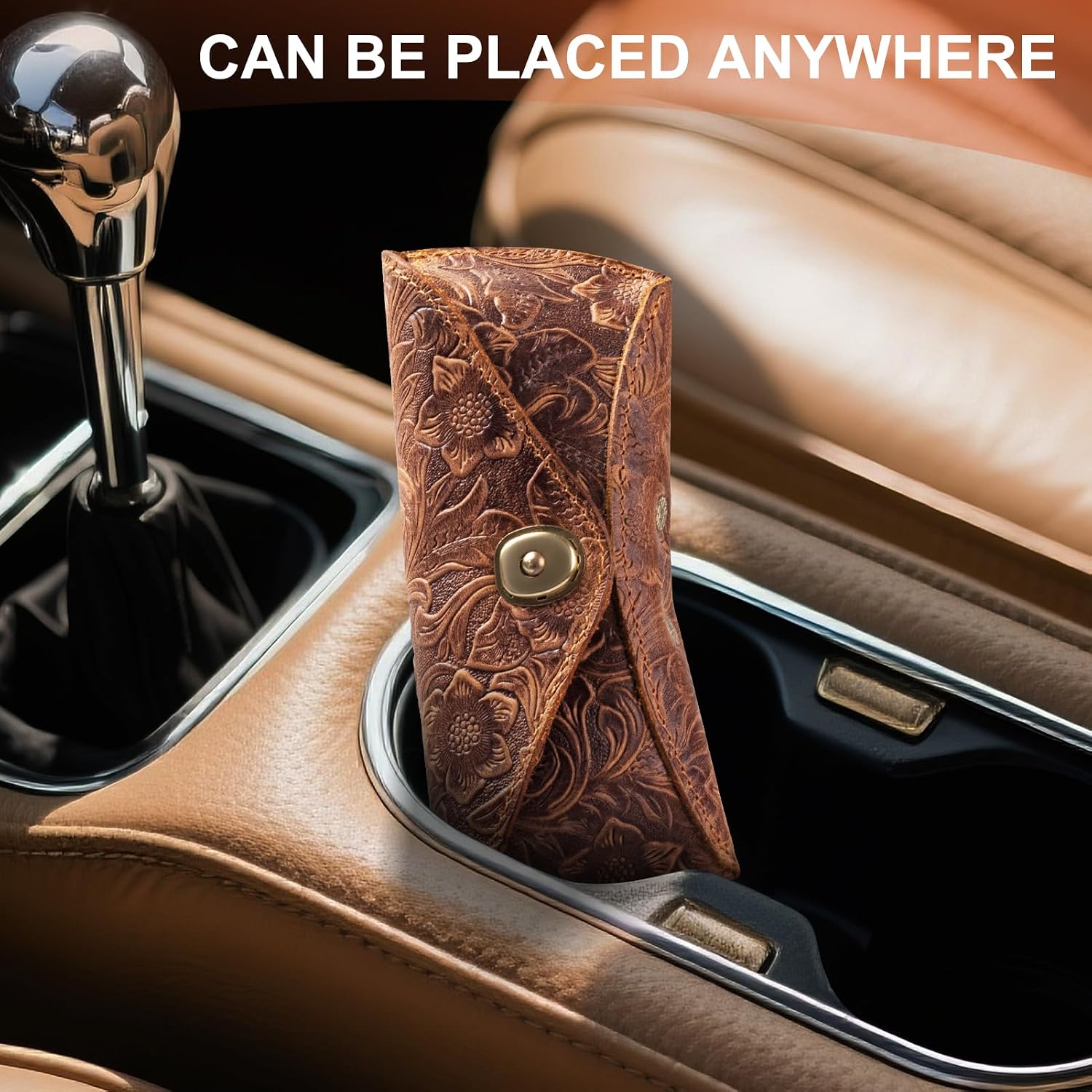 Real Leather Eyeglasses Case for Men and Women - Reading Glasses Pouch