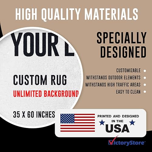 Miniatura 5 de VictoryStore Accesorios para el hogar Felpudo comercial personalizado  impresión a todo color, logo felpudo (2, 35 x 60 pulgadas)