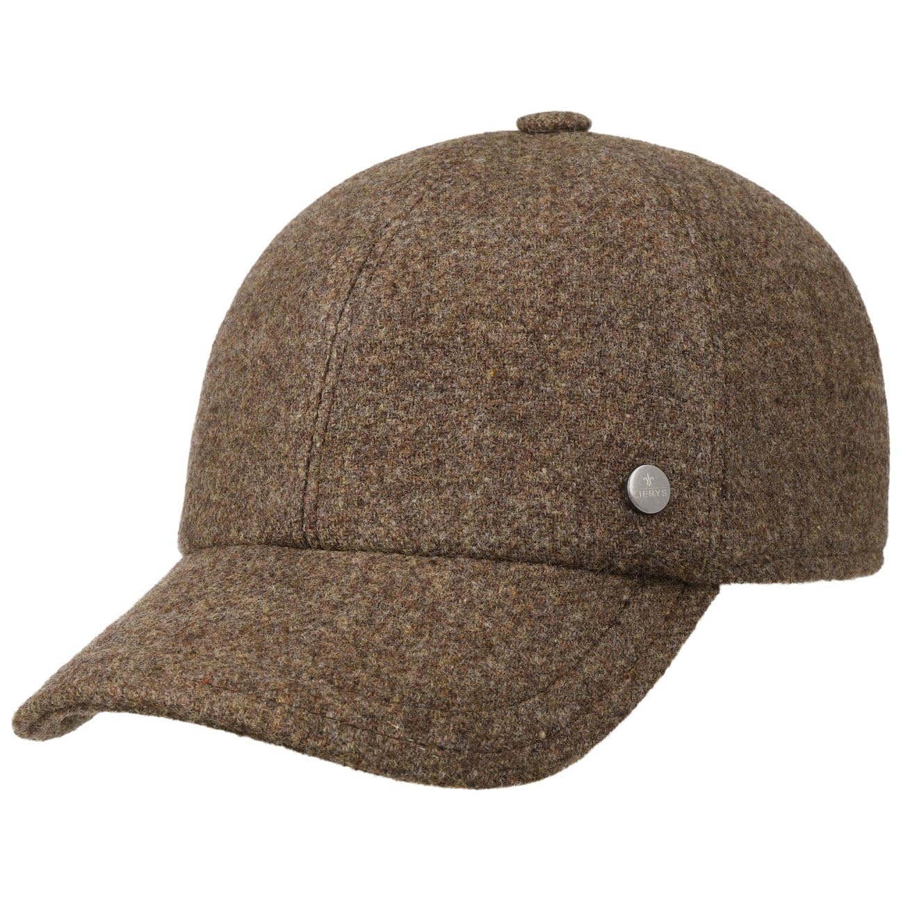 LIERYS Shetland Wool Basecap Einfarbig Verstellbar Herren Herbst Winter Made in Italy