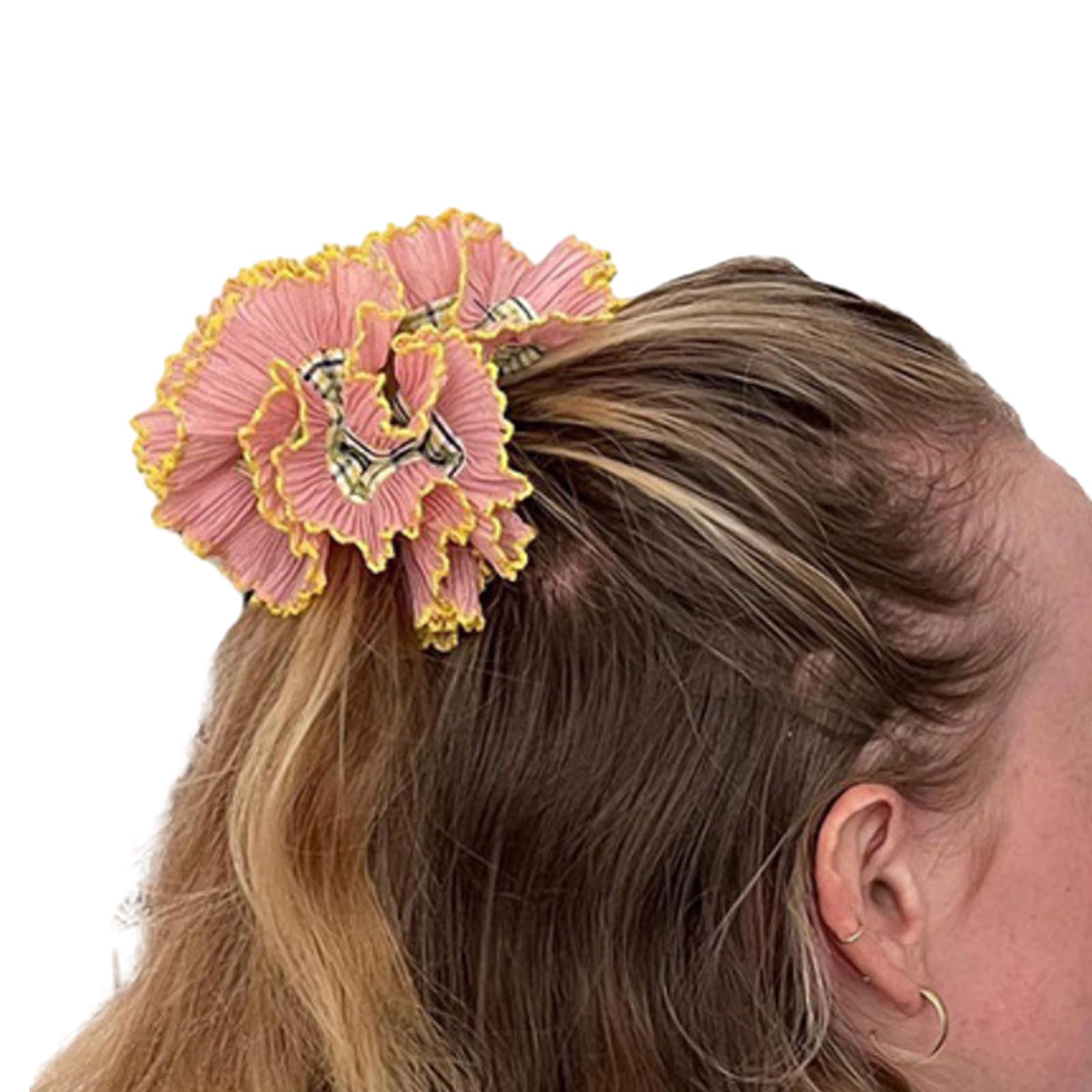 Amazon.com : NUEAYMS Vintage Lace Hair Scrunchies ThickUpdo  display picture 2