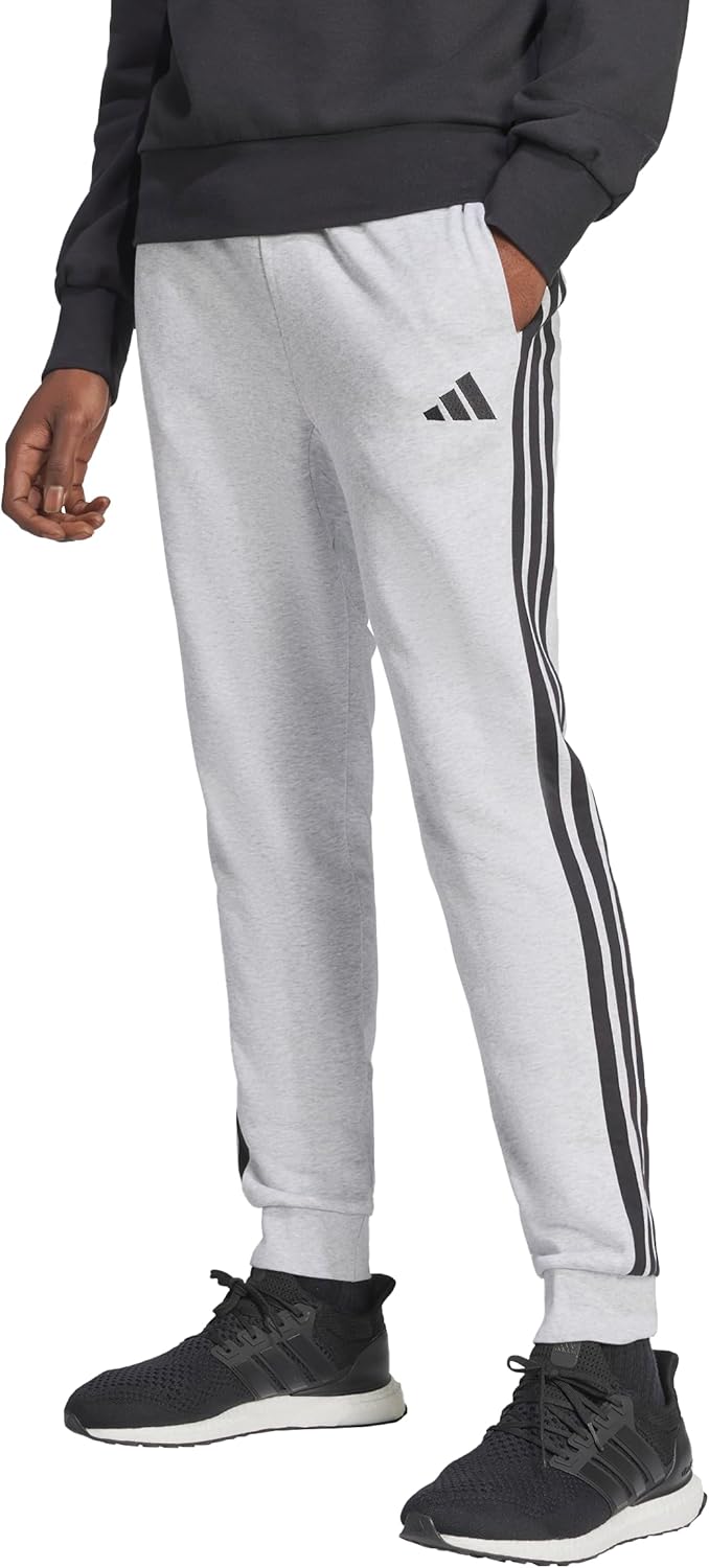 Adidas Mens Essentials 3-Stripes French Terry Pants