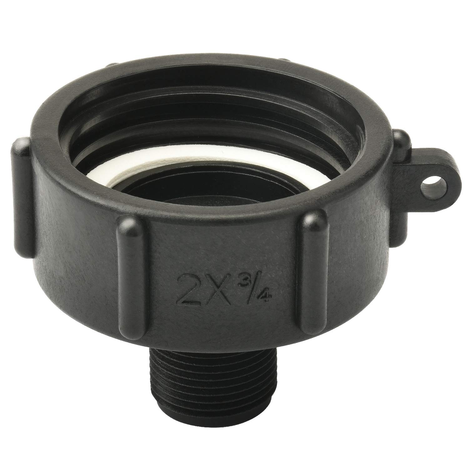 Produktbild von IBC Tankauslauf-Adapter 60 Mm – Robuster Ablaufstutzen Aus Polyethylen – Für Effektives Wassermanagement (blau/schwarz)