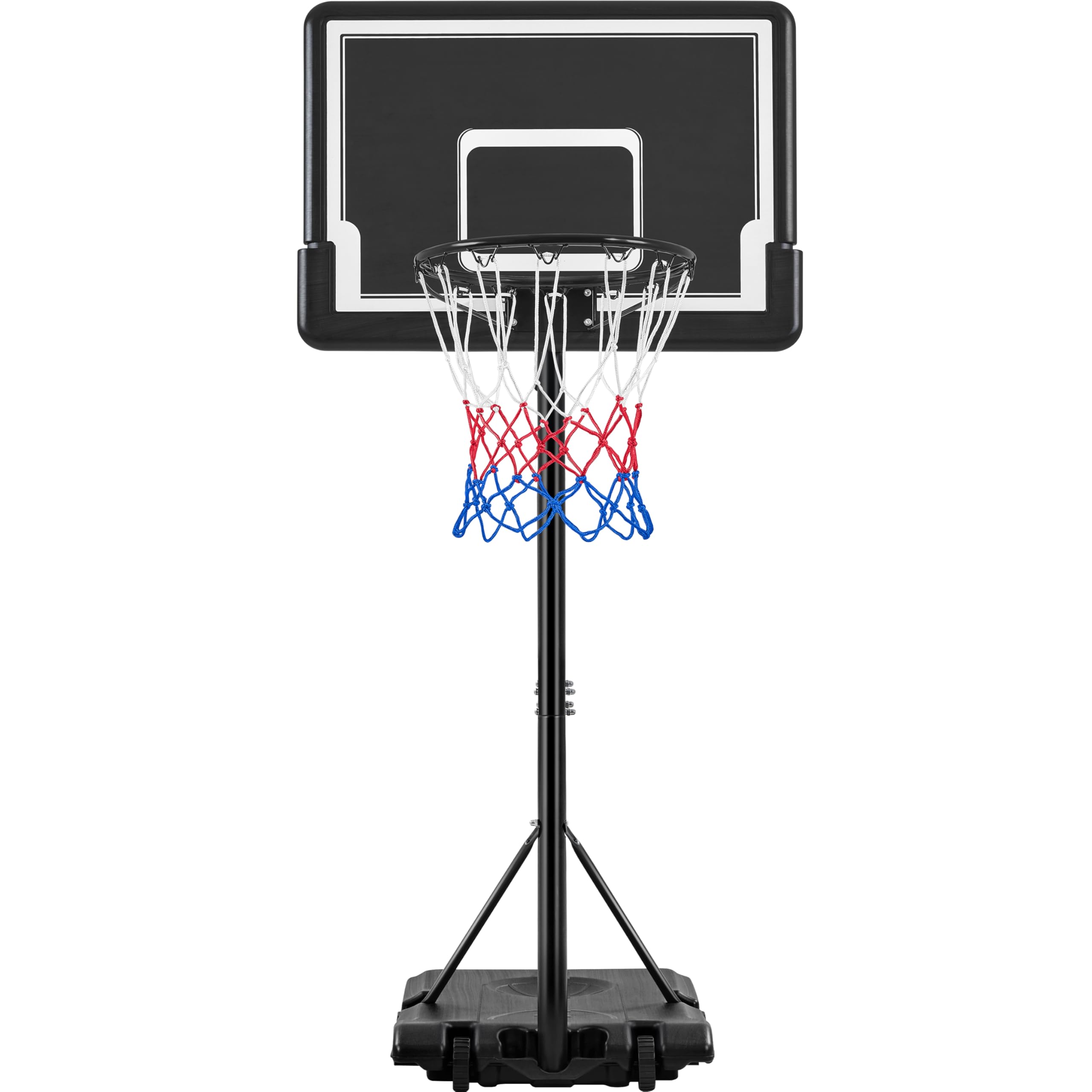 Yaheetech Mobiler Basketballständer Höhenverstellbarer Basketballkorb Korbanlage mit Rollen Basketballanlage für Indoor/Outdoor Verstellbare Korbhöhe