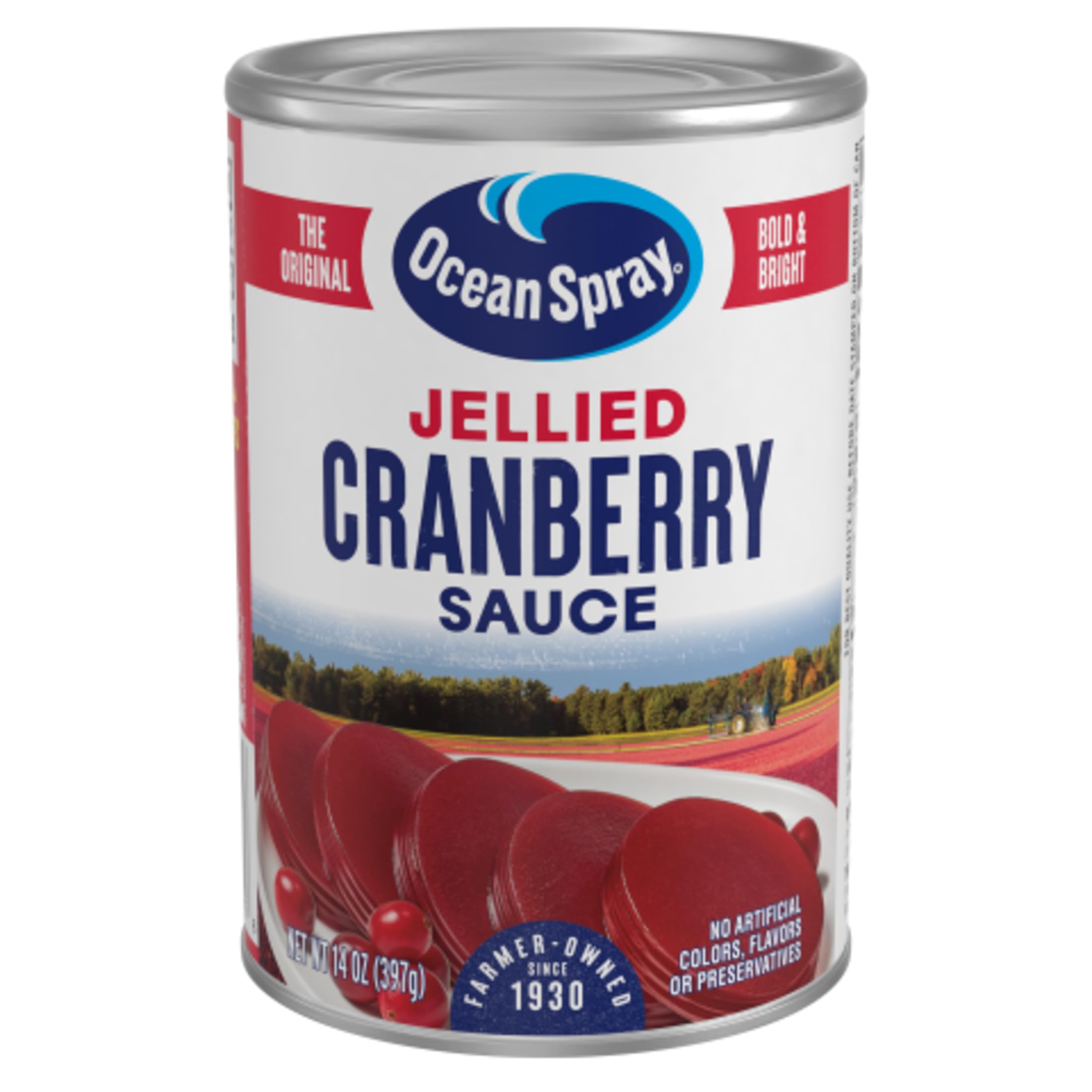 Ocean Spray Cranberry Sauce Jellied, 14-Ounce Bottles (Pack of 24)