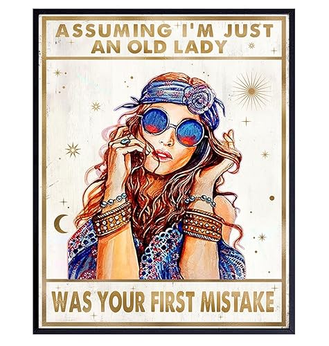 Assuming I'm Just An Old Lady - Boho Wall Art