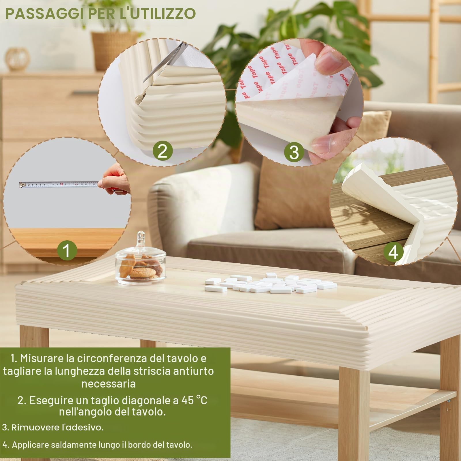 Paraspigoli Angolari Per Bambini Anti Collisione Sicurezza Paraspigoli Per Vecchio Schiuma Adesiva Anti Collisione Extra Spesso Bordi Protezione Protezione Scrivania Computer Mobili Beige