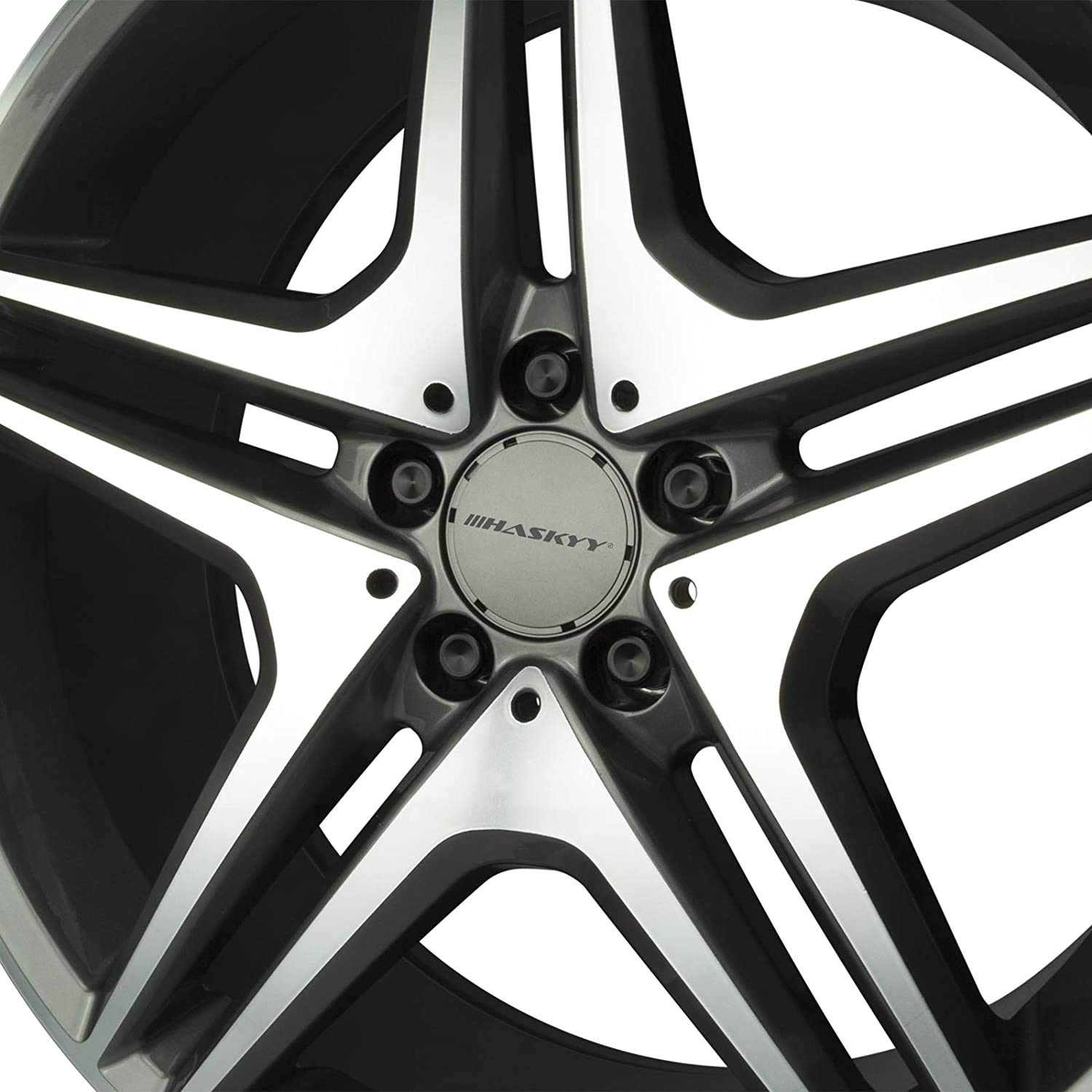 HASKYY 24 Nero Dado Ruota Dado M12x1, 25x34 SW19 Sede Conica Cono 60° Alluminio Acciaio Cerchioni