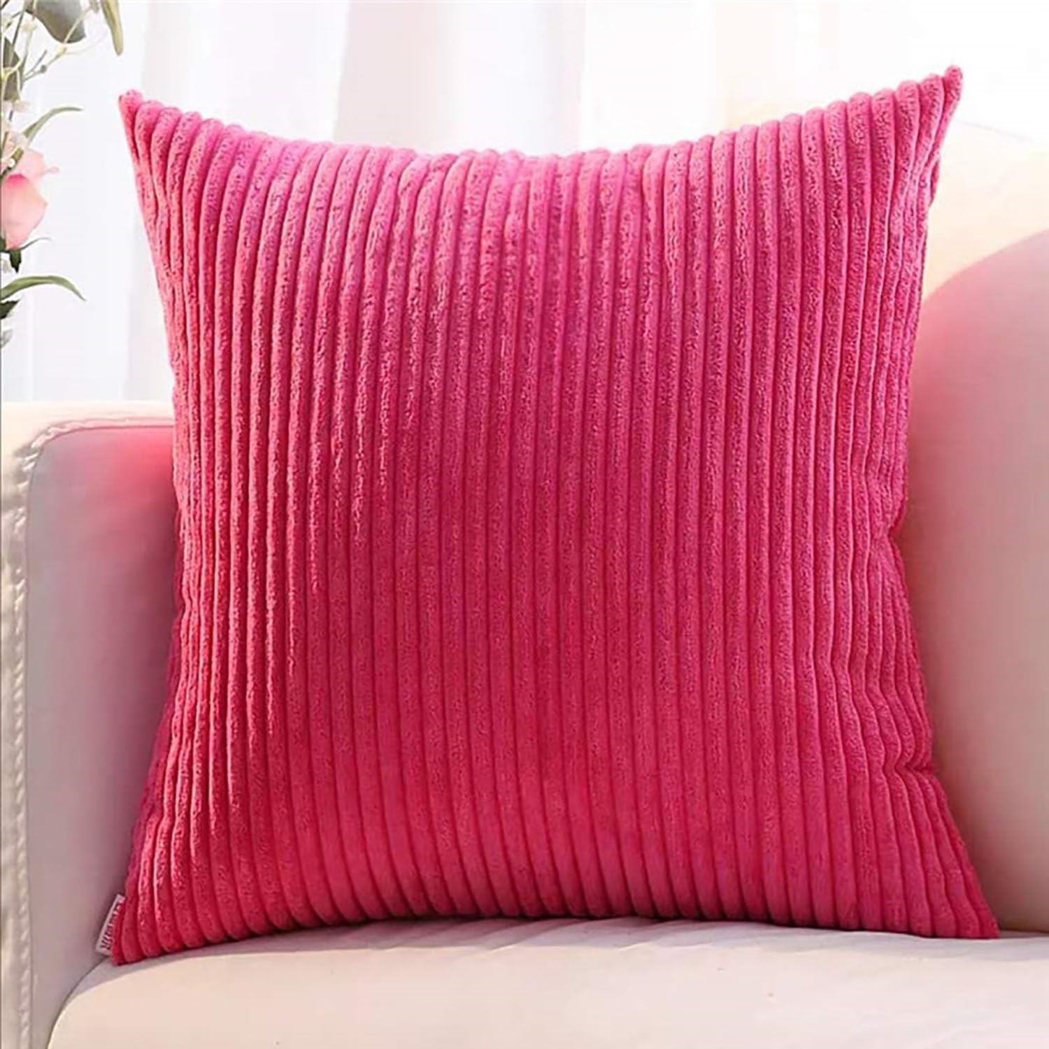 Super King Size Pillow Cases, Square Extra Large Cushion Covers 50x50 60 x 60 70x70 80x80 cm Soft Pillow Cover with Invisible Zipper Decorative pillowcases for pillows Sofa Couch(Color 6,60x60cm(Set o — image 1