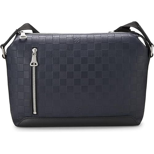 Louis Vuitton, Pre-Loved Navy Damier Infini Discovery Messenger PM, Navy