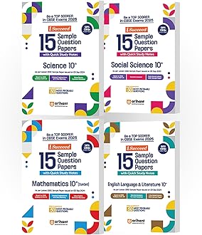 (Old Edition) Arihant I-Succeed CBSE Sample Paper Class 10th (2024-2025) Science, Social Science, Maths Standard & English Language | Combo Set of 4 Books for Exam 2025 Paperback – 10 September 2024