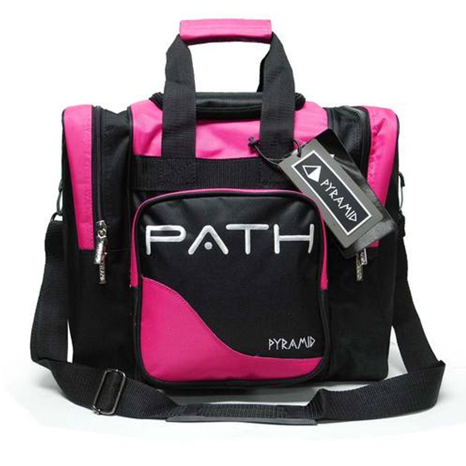 Pyramid Path Pro Deluxe Single Bowling Ball Tote Bowling Bag - Holds One Bowling Ball, One Pair of Bowling Shoes Up to Mens 15 Shoes and Accessories