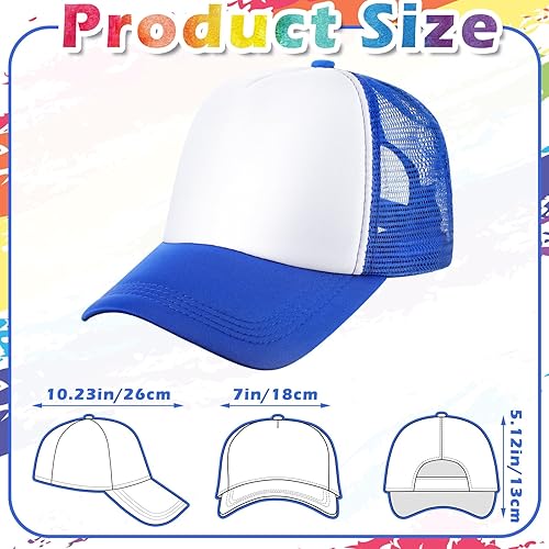 Miniatura 2 de Xtinmee 36 Pcs Unisex Sublimation Hats Blank Trucker Hats Adjustable Baseball Caps for Men Women Outdoor DIY
