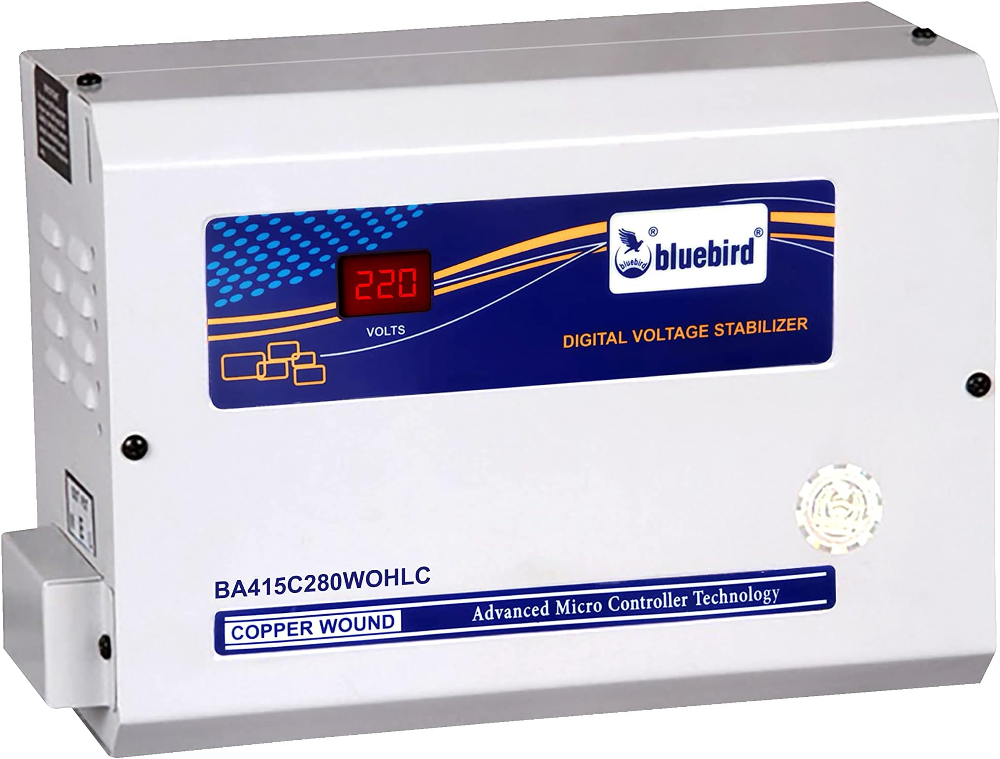 Bluebird 4 KVA Digital Voltage STABILIZER with Out HLC (150-280 V), Copper Wound for All 1.5 Ton AC's