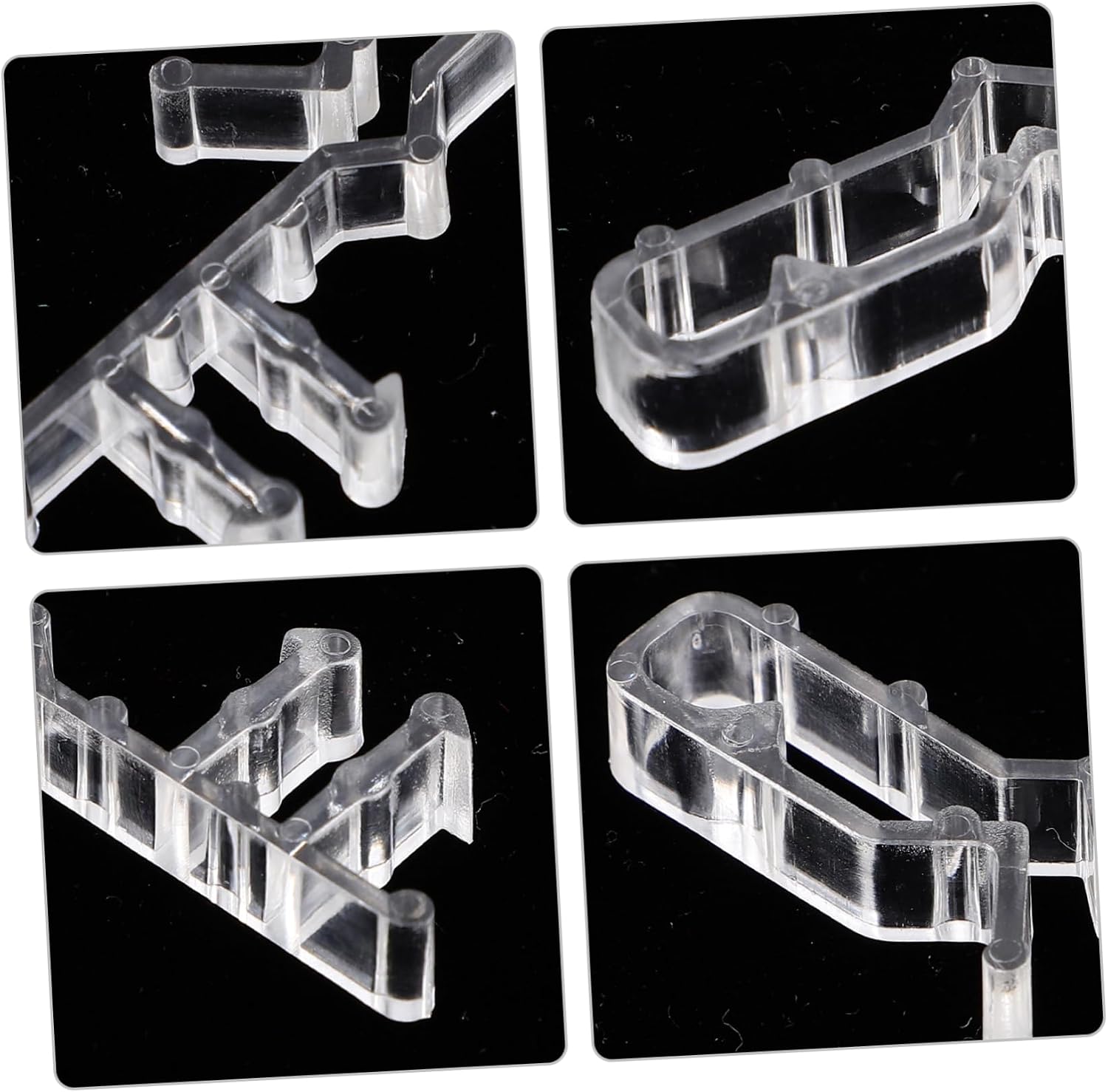 Blind Replacement Parts Window Valance Clips 12 Pieces 2-1/8 Acrylic Clamps No Damage to Frame for En Valance