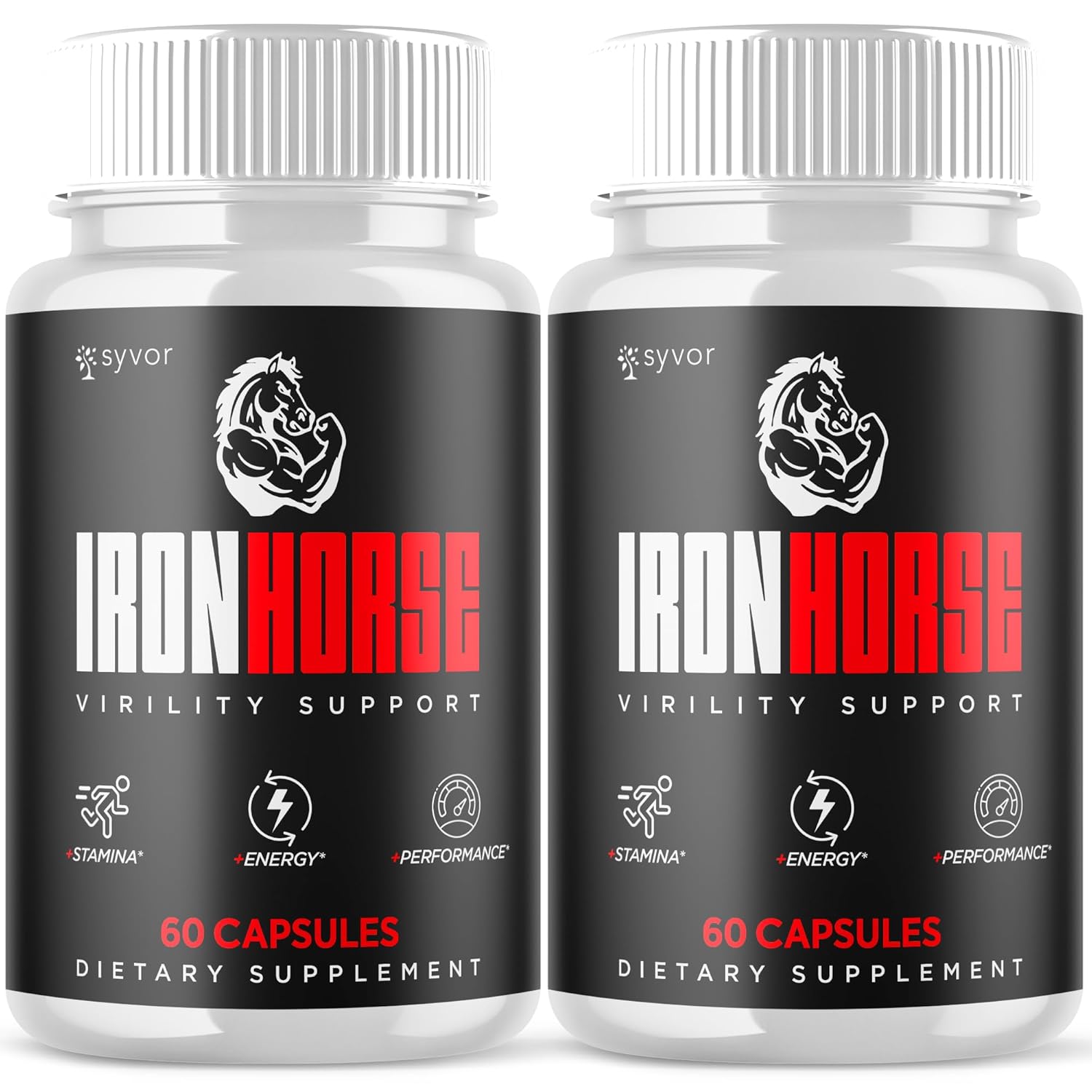 2 Pack Iron Horse Supplement Pills Official Iron Horse Pills for Men with All Natural Ingredients Advanced IronHorse